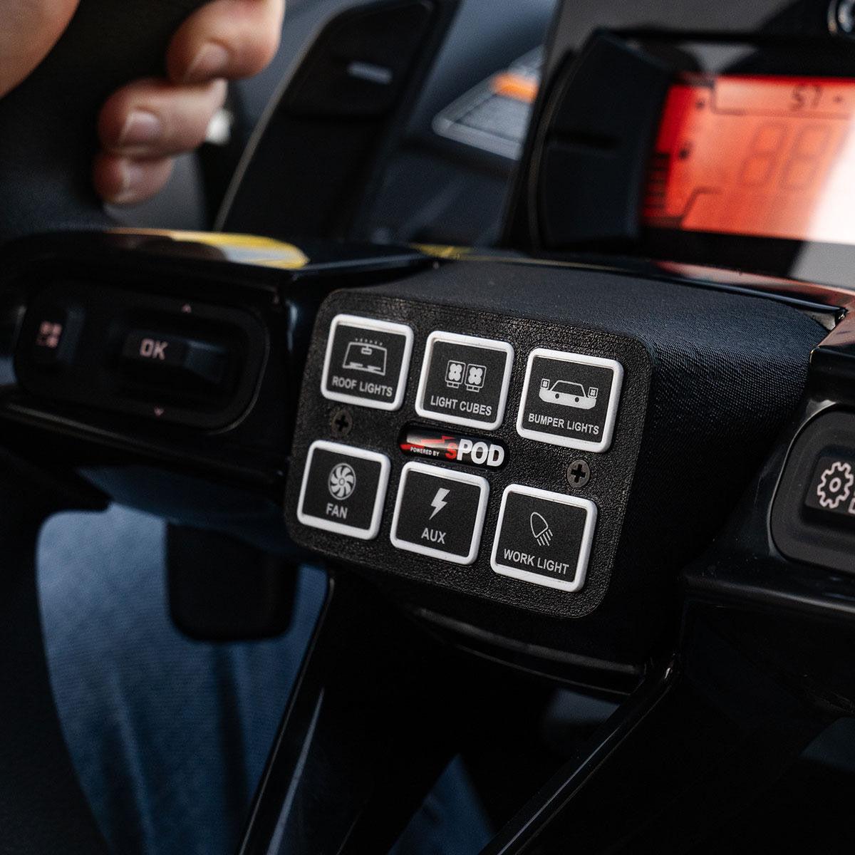 Can-Am Maverick R Mini6 Steering Wheel Mount Kit-Mounts-Baja Designs-Black Market UTV