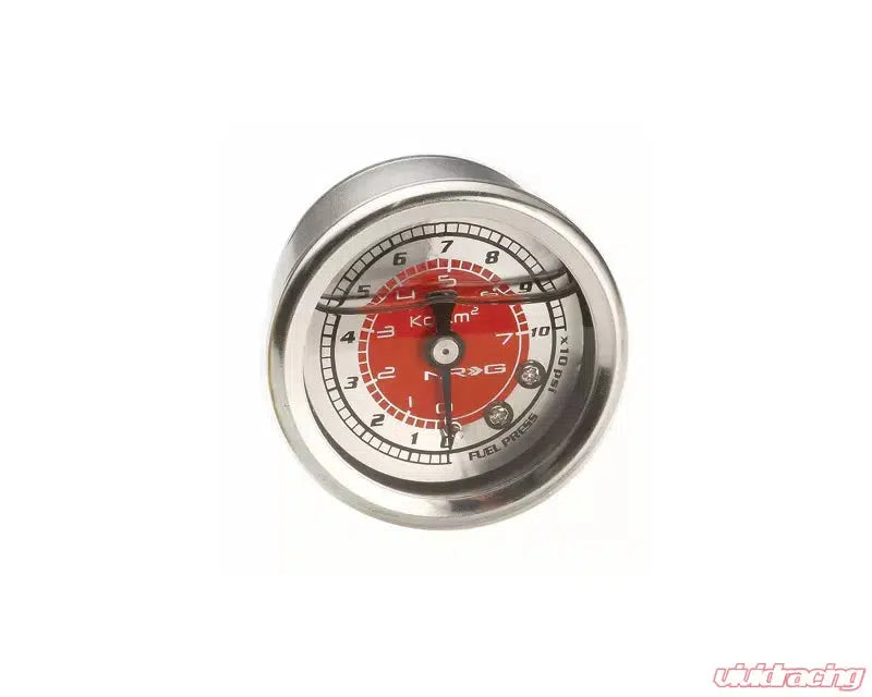 NRG 100psi Red Fuel Regulator Gauge Universal-Gauge-NRG-Black Market UTV