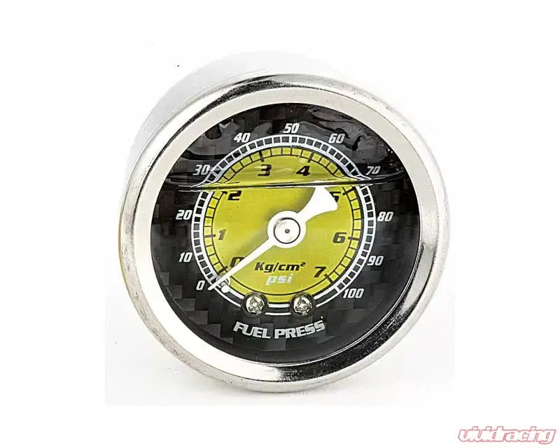 NRG 100psi Carbon Fiber Finish Fuel Regulator Gauge Universal-Gauge-NRG-Black Market UTV