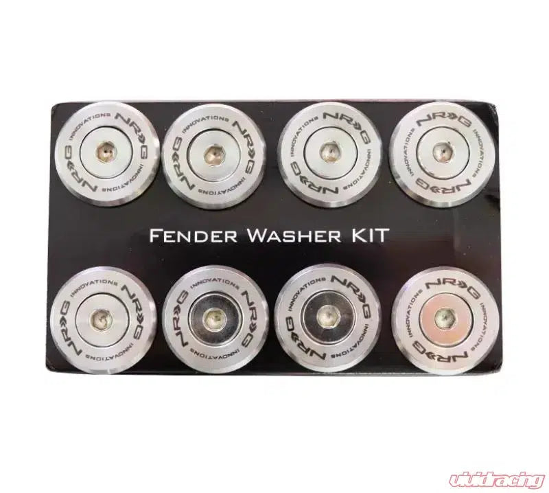 NRG 10-piece Fender Washer Kit M-Style Stainless Steel Bolt Washer Rivets-Fender Washers-NRG-Fender Washer Kit M-Style Stainless Steel-Black Market UTV