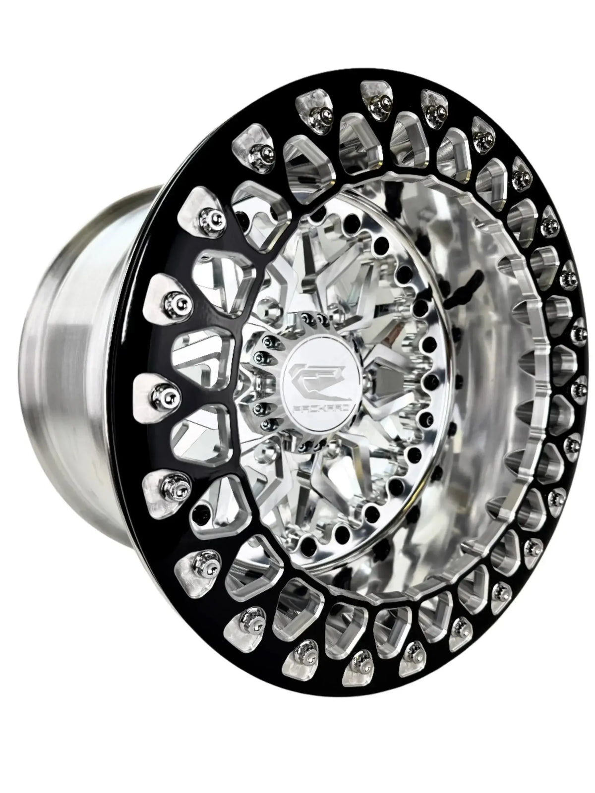 Impact - FF Forged Beadlock - Silver Maverick R 6x139.7-Wheels-Packard Performance-15x7 | 6x139.7-V.1-Yes-Black Market UTV