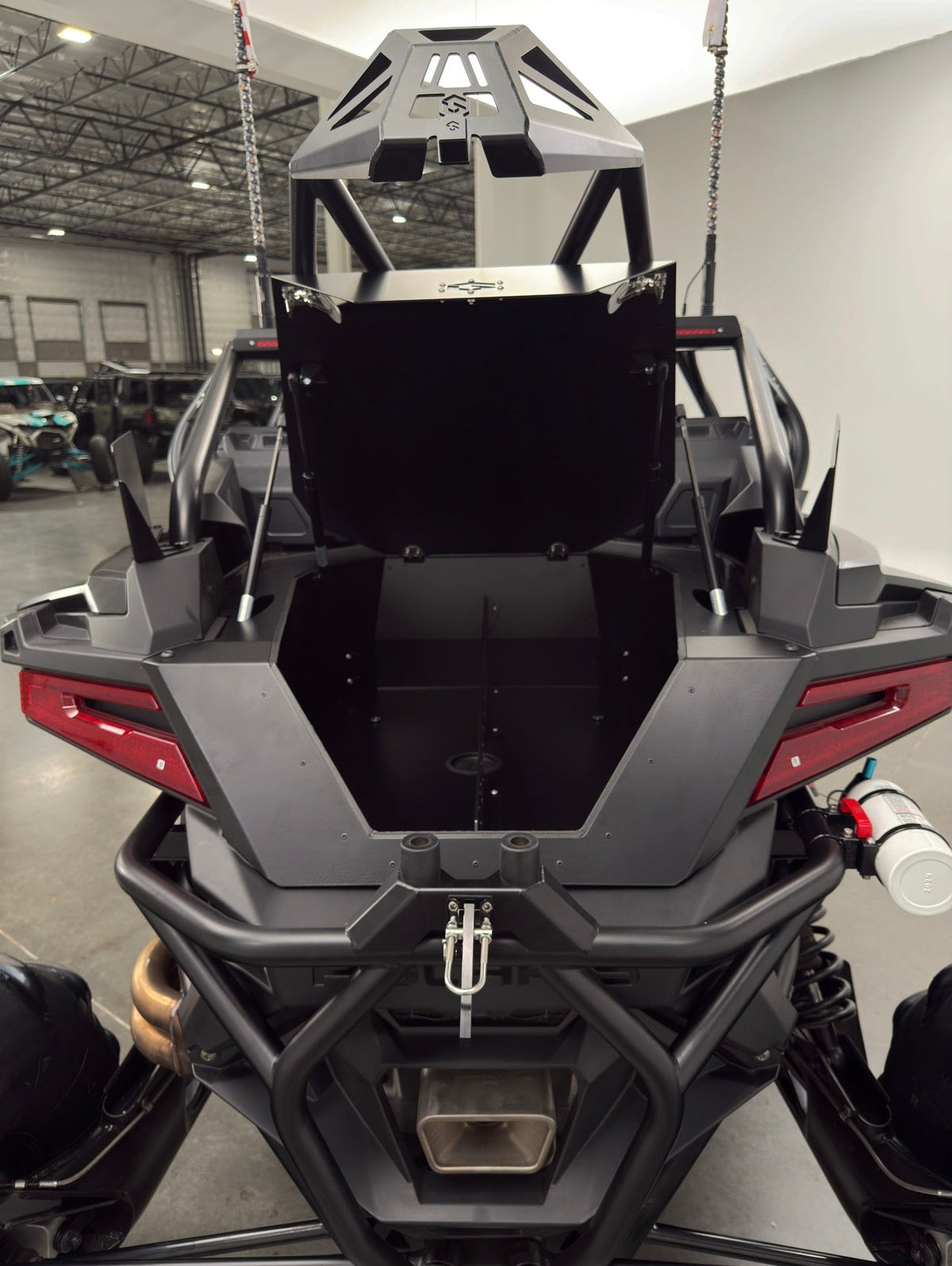POLARIS PRO R CARGO BOX-Accessories-Geiser Performance-Raw-Black Market UTV