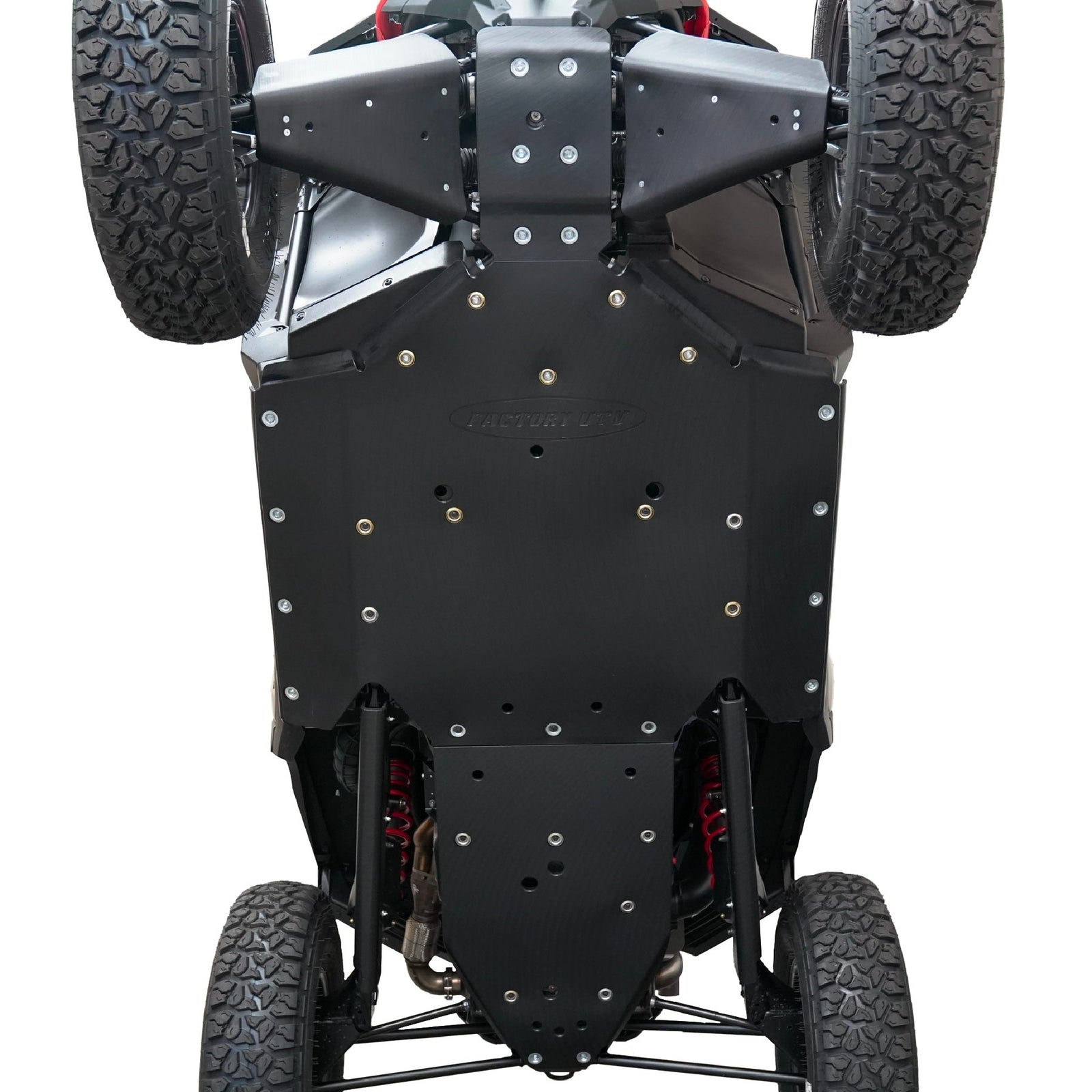 Polaris RZR XP 1000 (2024+) UHMW Skid Plate-Skid Plates-Factory UTV-3/8"-No X-Brace-Black Market UTV