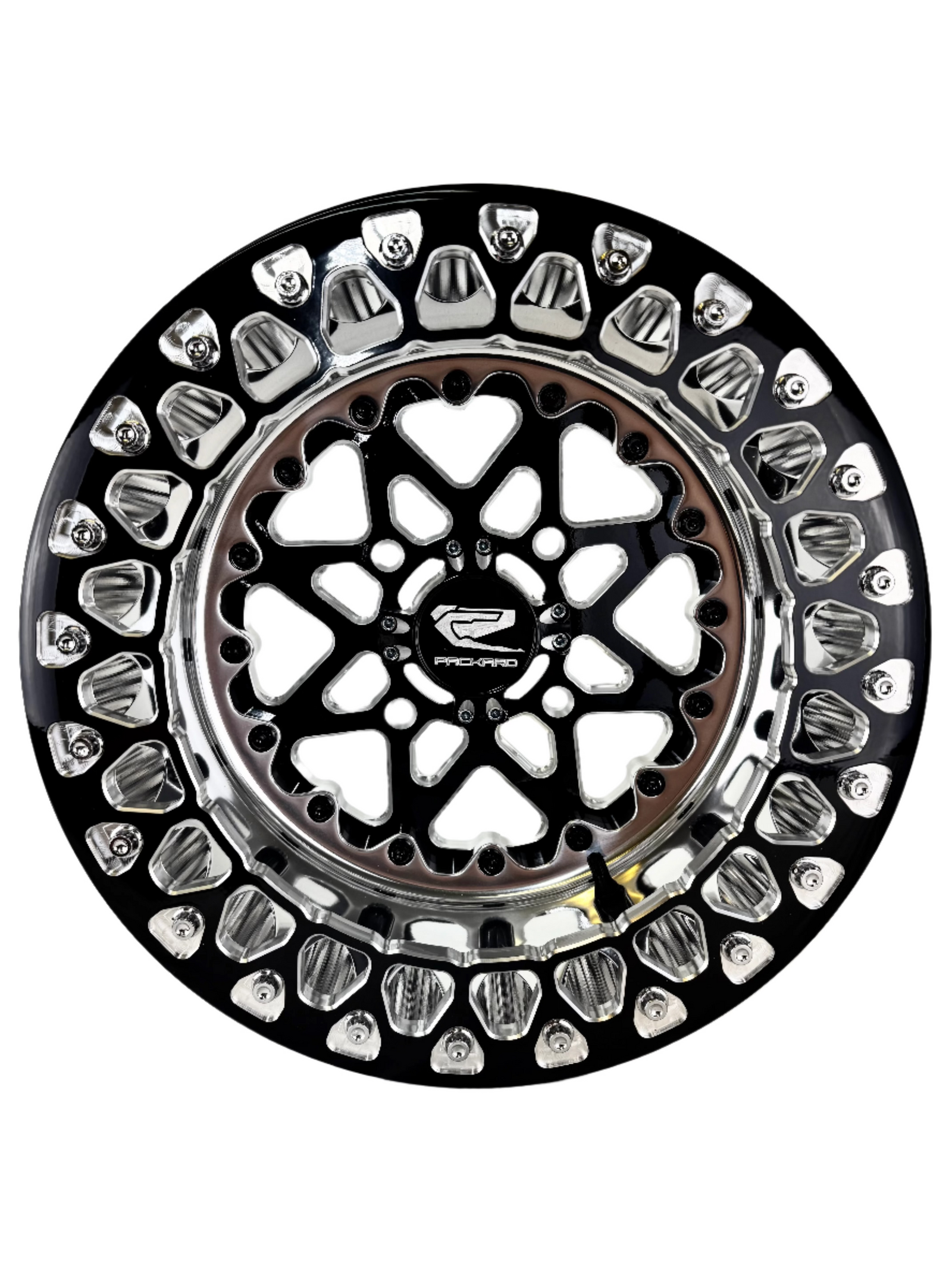 V2 Super Star - FF Forged Polished Beadlock - Gloss Black-Wheels-Packard Performance Dealer-15x7 | 4x136-V.1-Black Market UTV