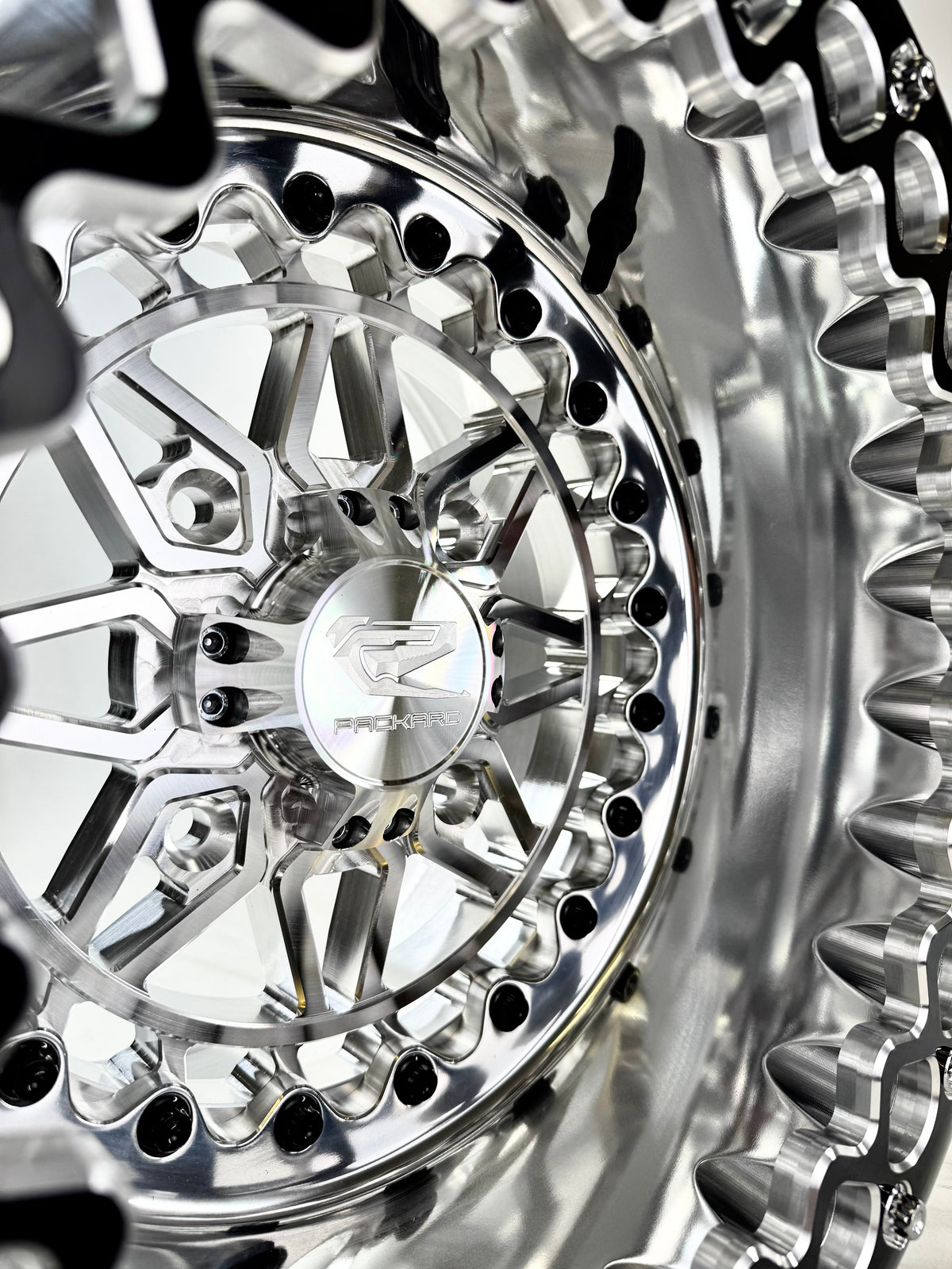 Apollo - FF Forged Polished Beadlock - Silver-Wheels-Packard Performance-15x7 | 4x136-V.1-No-Black Market UTV