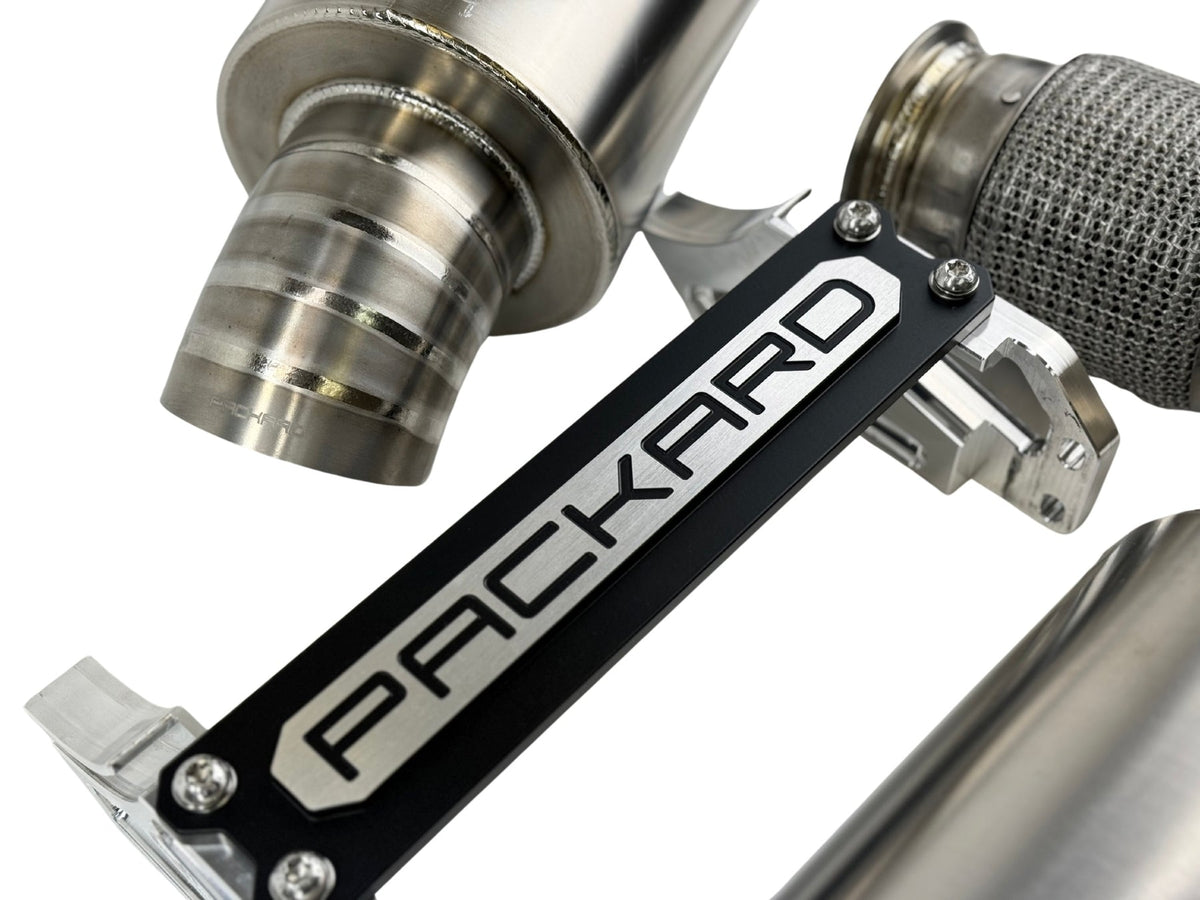 Packard Performance 3&quot; Titanium Turbo Back Exhaust (Dual Muffler) for Can-Am X3-Muffler-Packard Performance-Black Market UTV