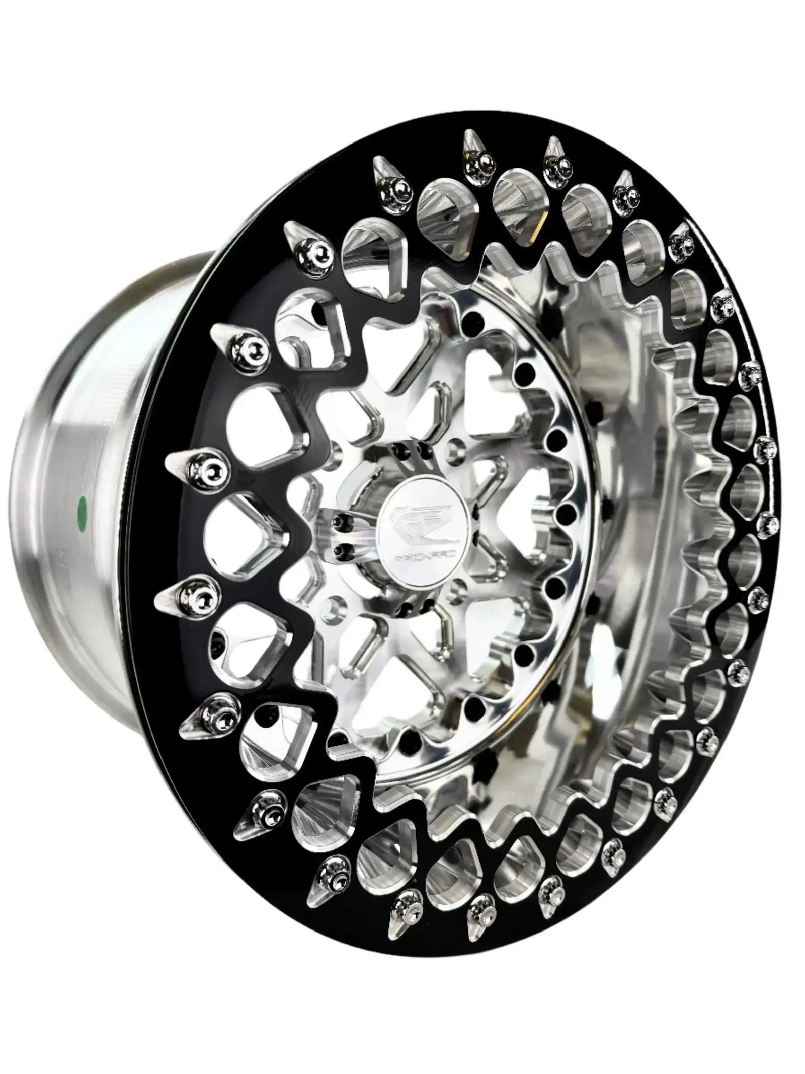 V2- FF Forged Polished Beadlock - Silver-Wheels-Packard Performance-15x7 | 4x136-V.1-No-Black Market UTV