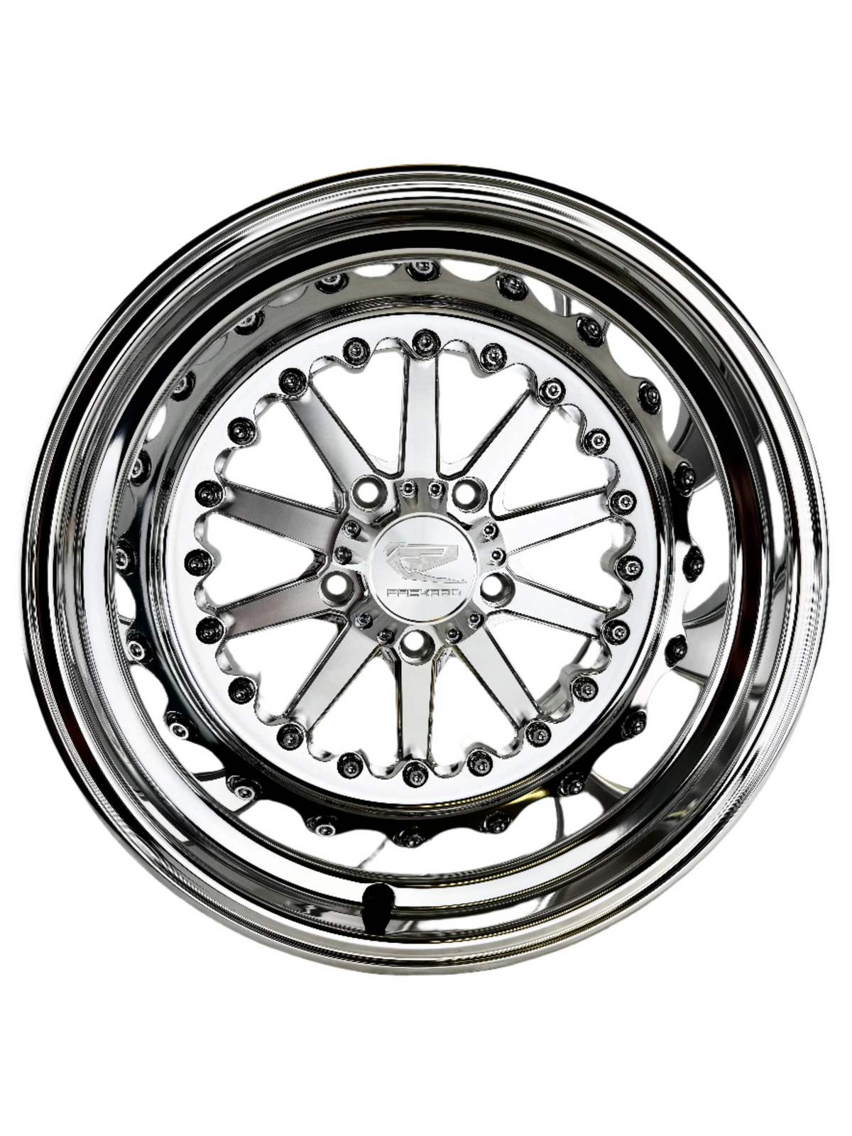Element - FF Forged Polished Silver RZR PRO R 5X4.5-Wheels-Packard Performance Dealer-15x7 | 5X4.5-No-Black Market UTV