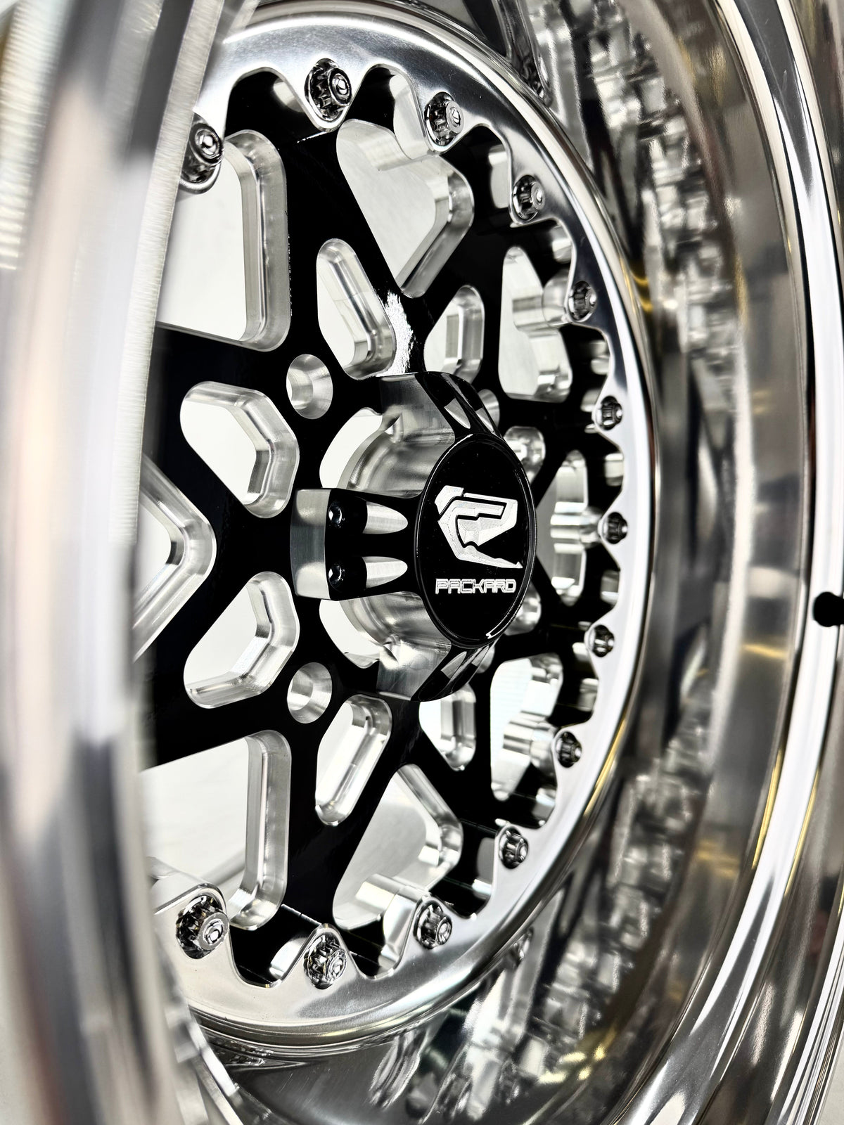 V2 - FF Forged Polished Gloss Black-Wheels-Packard Performance-15x7 | 4x136-Black Market UTV