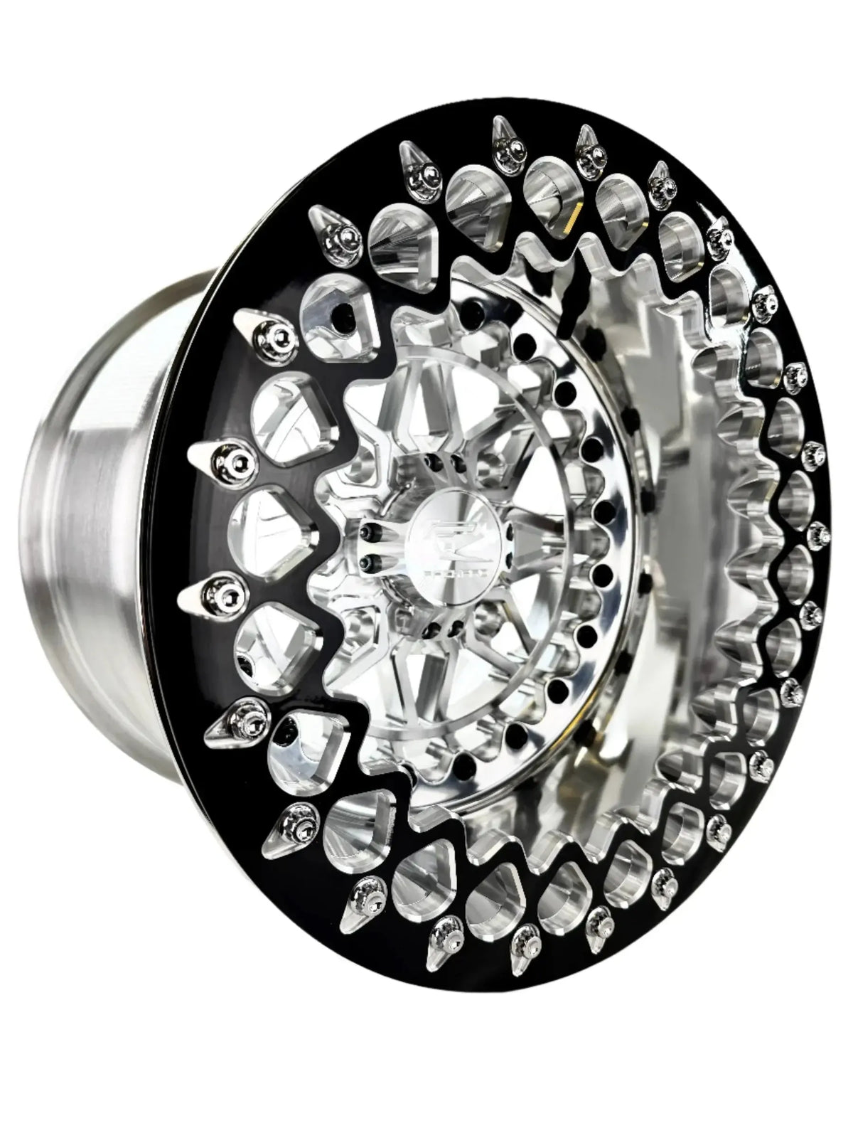 Wishbone - FF Forged Polished Beadlock - Silver-Wheels-Packard Performance-15x7 | 4x136-V.1-No-Black Market UTV