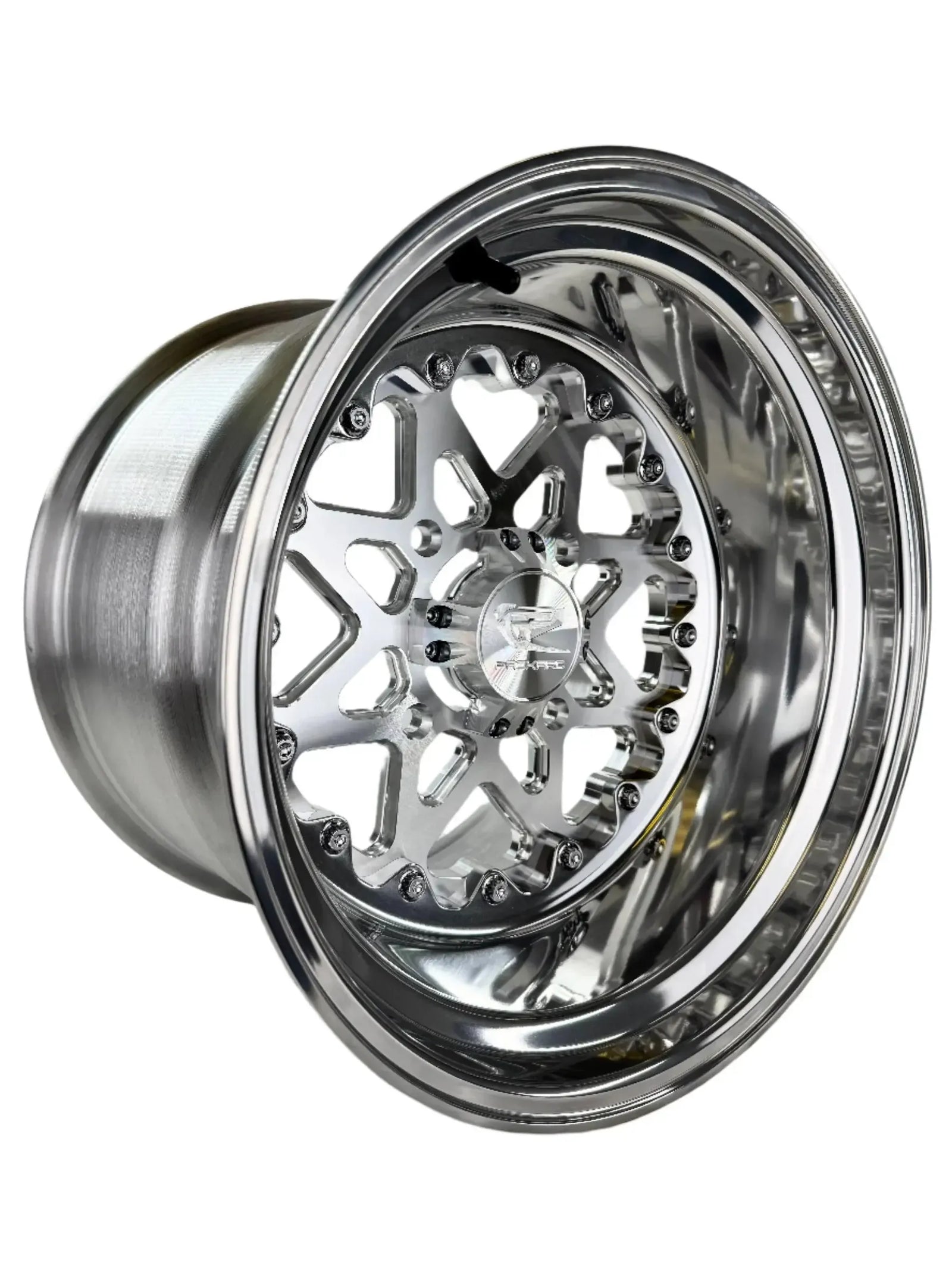 V2 - FF Forged Polished Silver-Wheels-Packard Performance-15x7 | 4x136-No-Black Market UTV