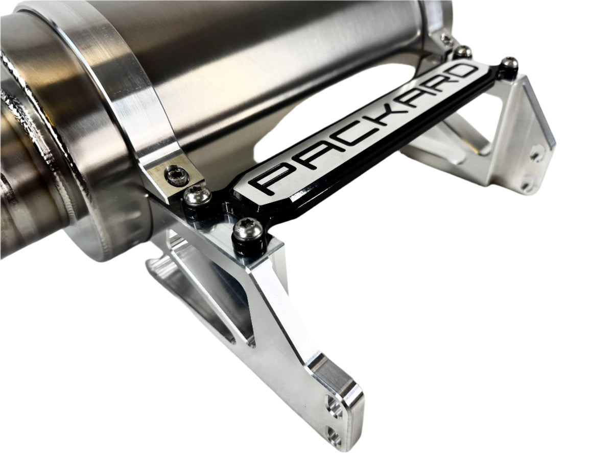 Packard Performance 3" Titanium Turbo Back Exhaust (Dual Muffler) for Can-Am X3-Performance-Packard Performance Dealer-Black Market UTV