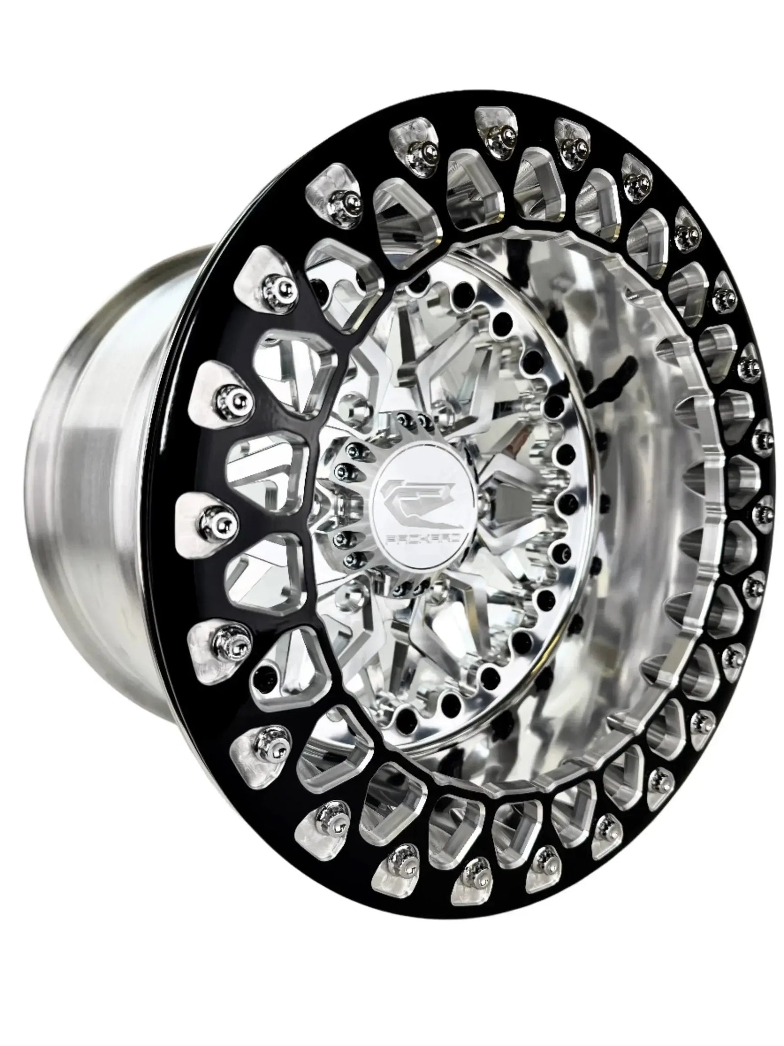 Impact - FF Forged Polished Beadlock - Silver Maverick R 6x139.7-Wheels-Packard Performance-15x7 | 6x139.7-V.1-No-Black Market UTV