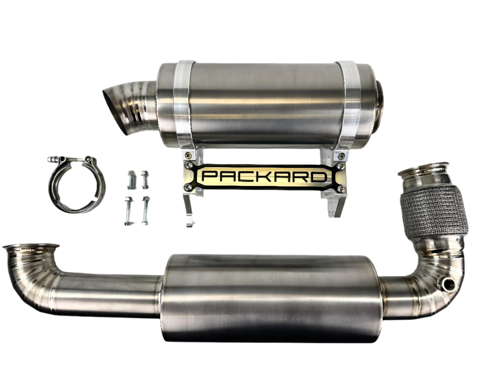 Packard Performance 3" Titanium Turbo Back Exhaust (Dual Muffler) for Can-Am X3-Performance-Packard Performance Dealer-Black Market UTV