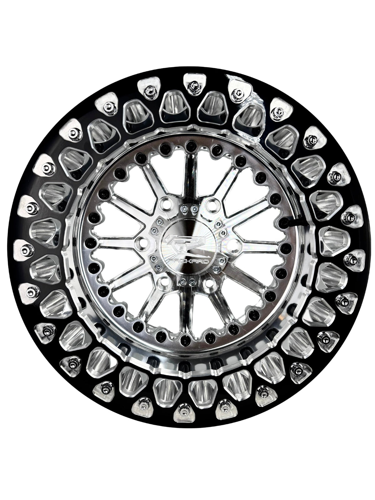 Element - FF Forged Polished Beadlock - Silver Maverick R 6x139.7-Wheels-Packard Performance-15x7 | 6X139.7-V.1-No-Black Market UTV