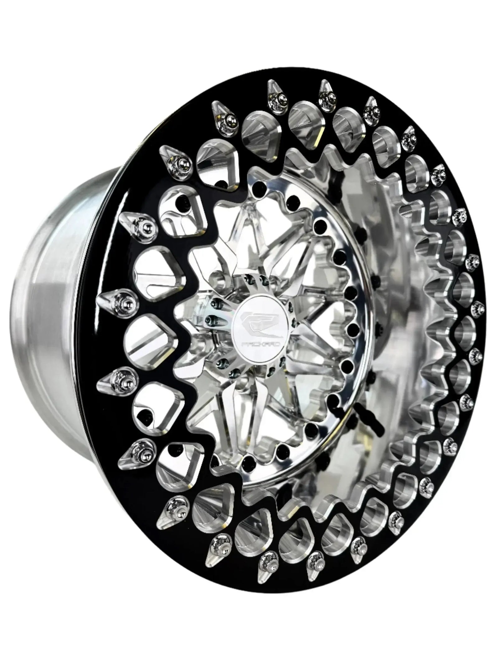 Impact - FF Forged Polished Beadlock - Silver RZR Pro R 5x4.5-Wheels-Packard Performance-15x7 | 5X4.5-V.1-No-Black Market UTV