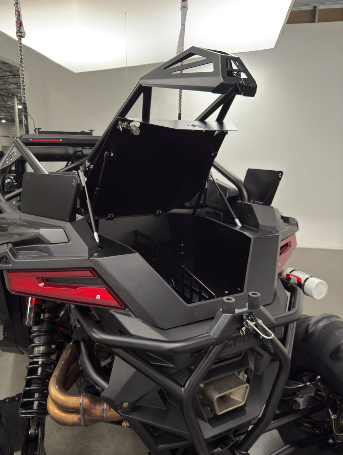 POLARIS PRO R CARGO BOX-Accessories-Geiser Performance-Raw-Black Market UTV