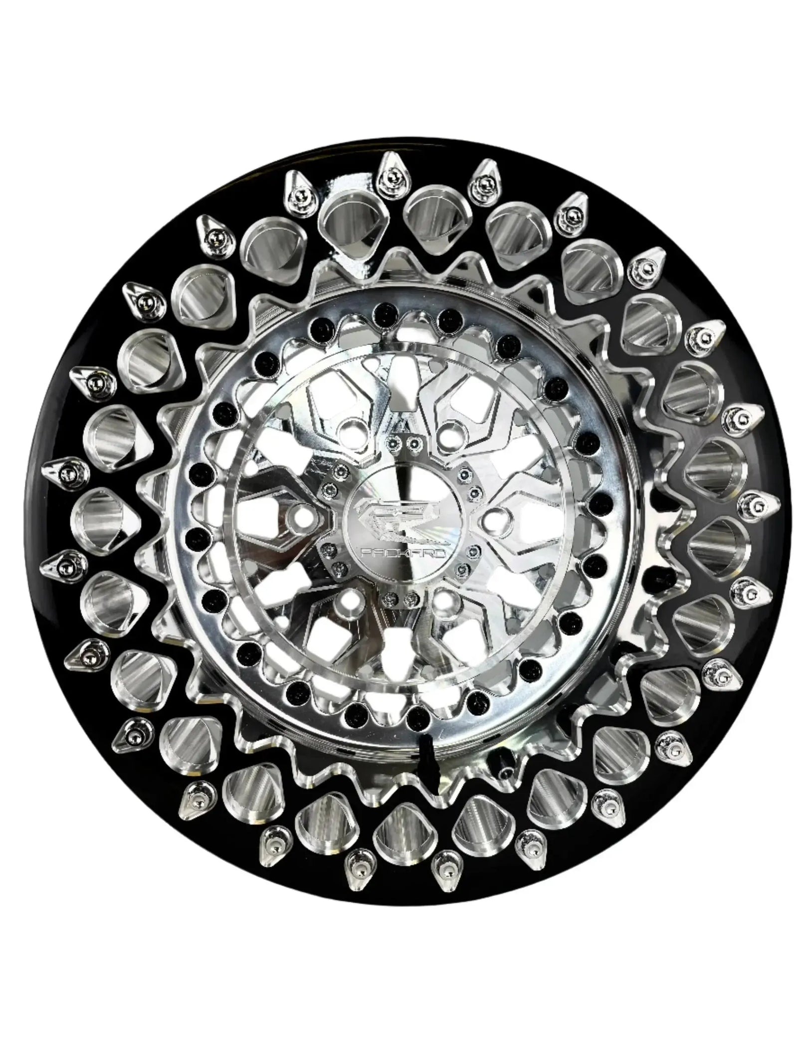 Apollo - FF Forged Polished Beadlock - Silver Maverick R 6x139.7-Wheels-Packard Performance-15x7 | 6X139.7-V.1-No-Black Market UTV