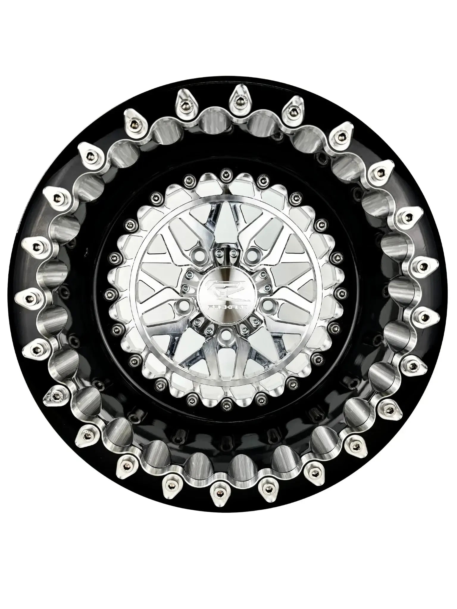 Apollo - FF Forged Beadlock - Silver RZR Pro R 5x4.5-Wheels-Packard Performance-15x7 | 5X4.5-V.3-Yes-Black Market UTV