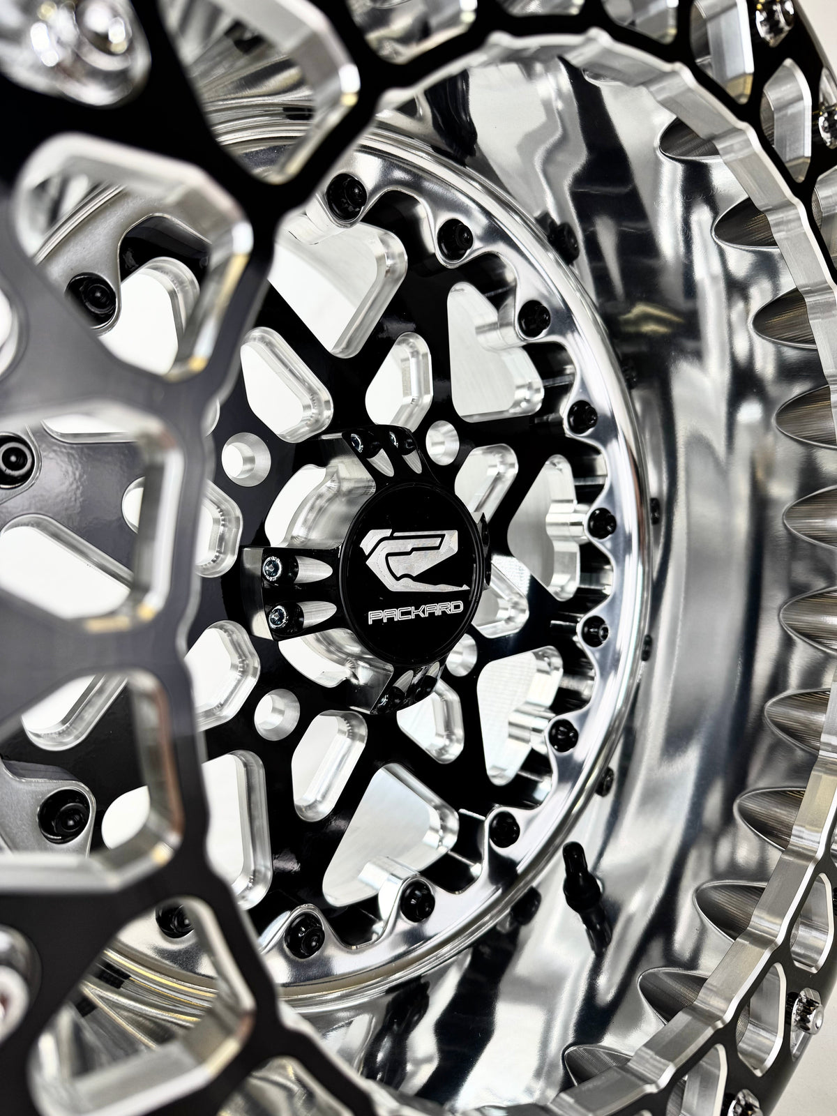 V2 Super Star - FF Forged Polished Beadlock - Gloss Black-Wheels-Packard Performance Dealer-15x7 | 4x136-V.1-Black Market UTV