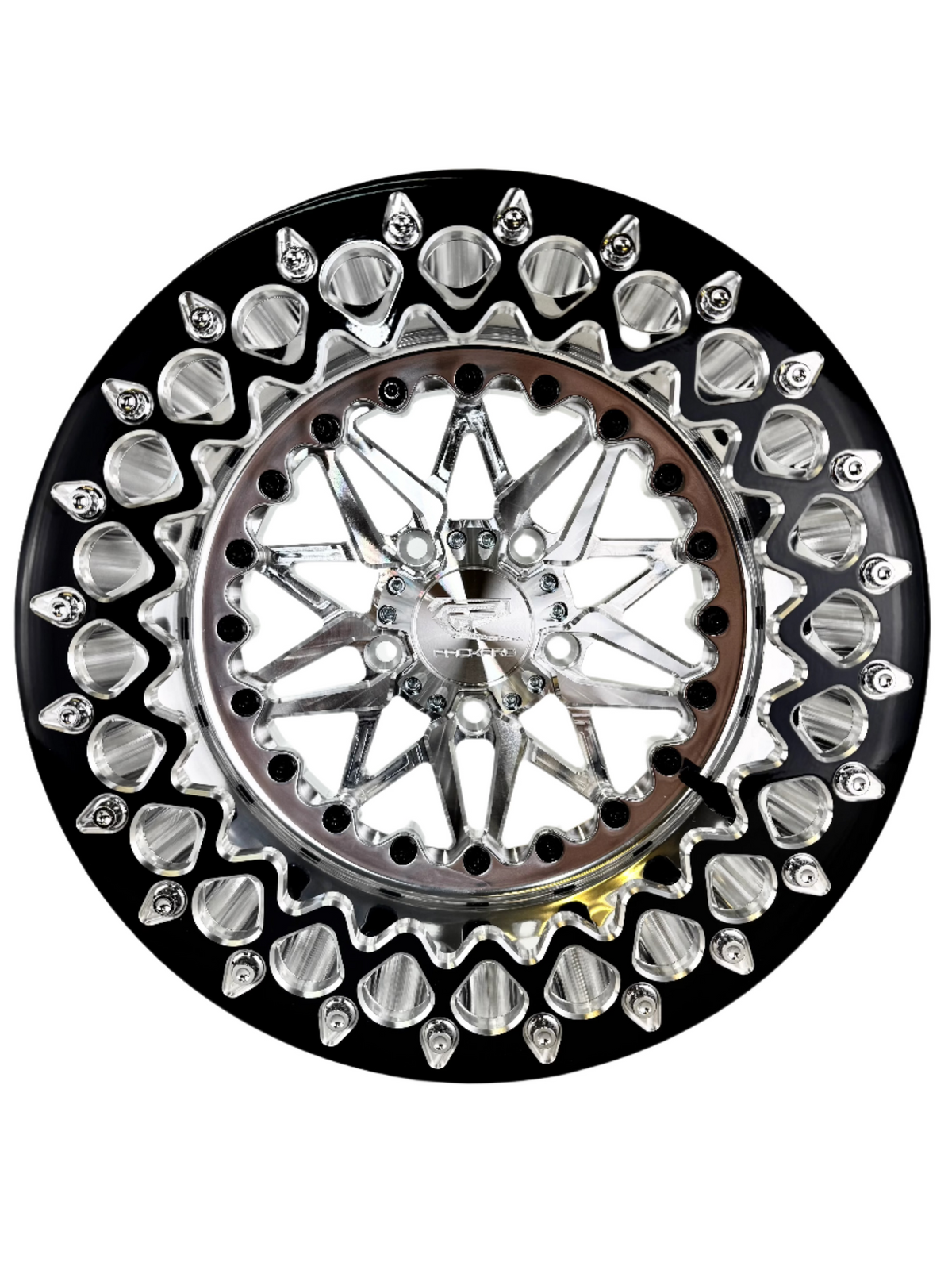 Impact - FF Forged Polished Beadlock - Silver RZR Pro R 5x4.5-Wheels-Packard Performance Dealer-15x7 | 5X4.5-V.1-No-Black Market UTV