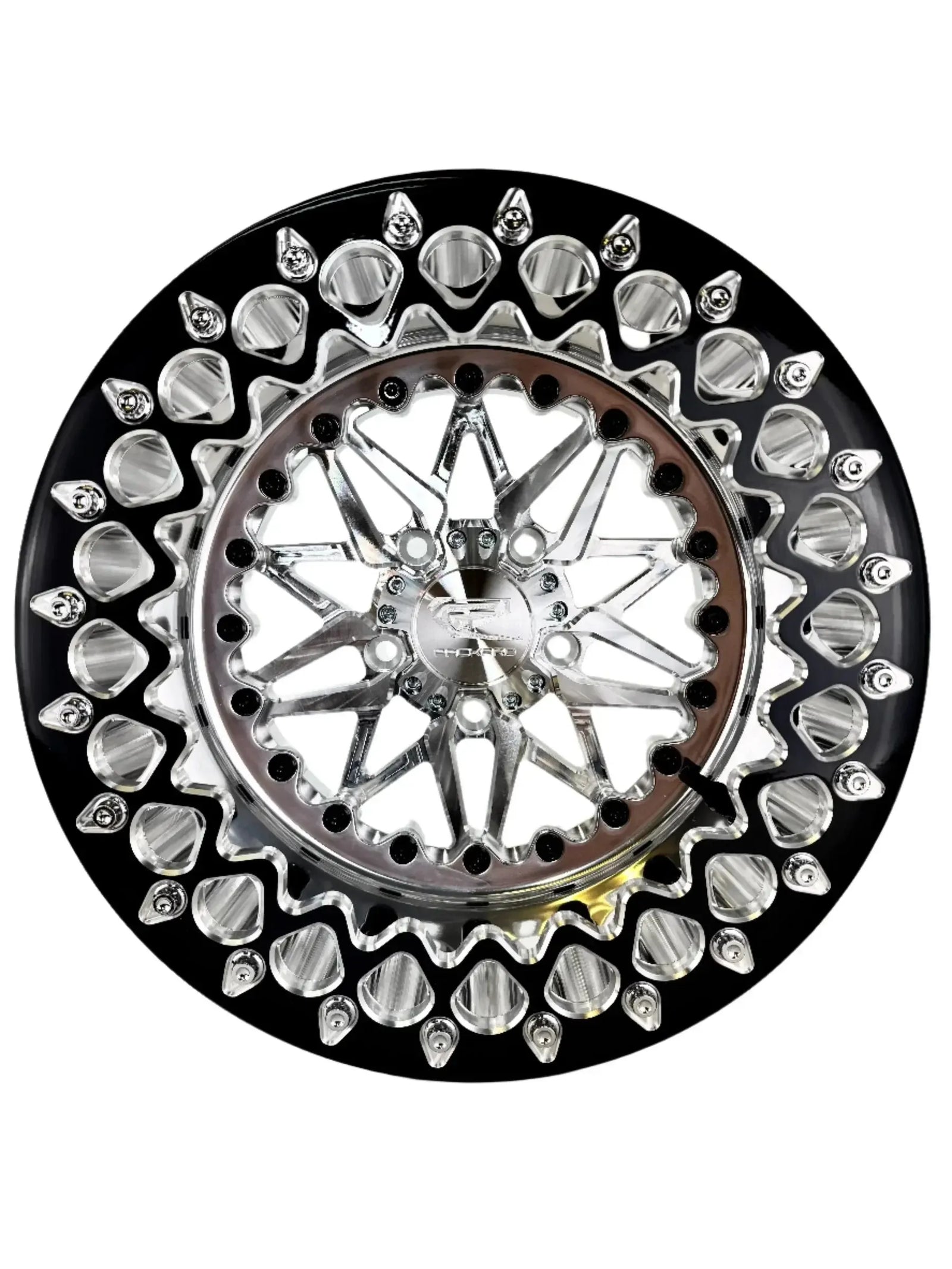 Impact - FF Forged Polished Beadlock - Silver RZR Pro R 5x4.5-Wheels-Packard Performance-15x7 | 5X4.5-V.1-No-Black Market UTV