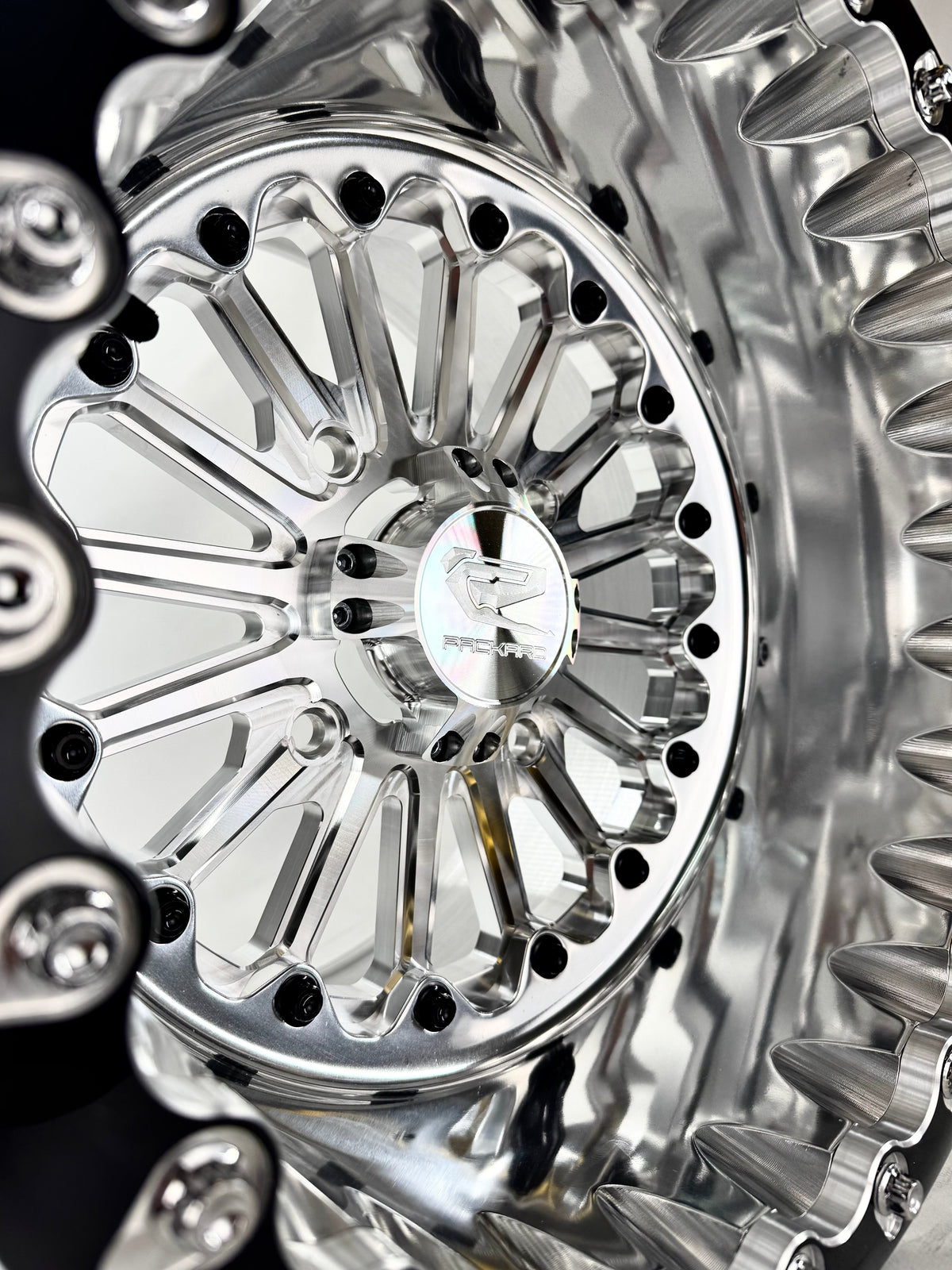 Element- FF Forged Polished Beadlock - Silver-Wheels-Packard Performance-15x7 | 4x136-V.1-No-Black Market UTV