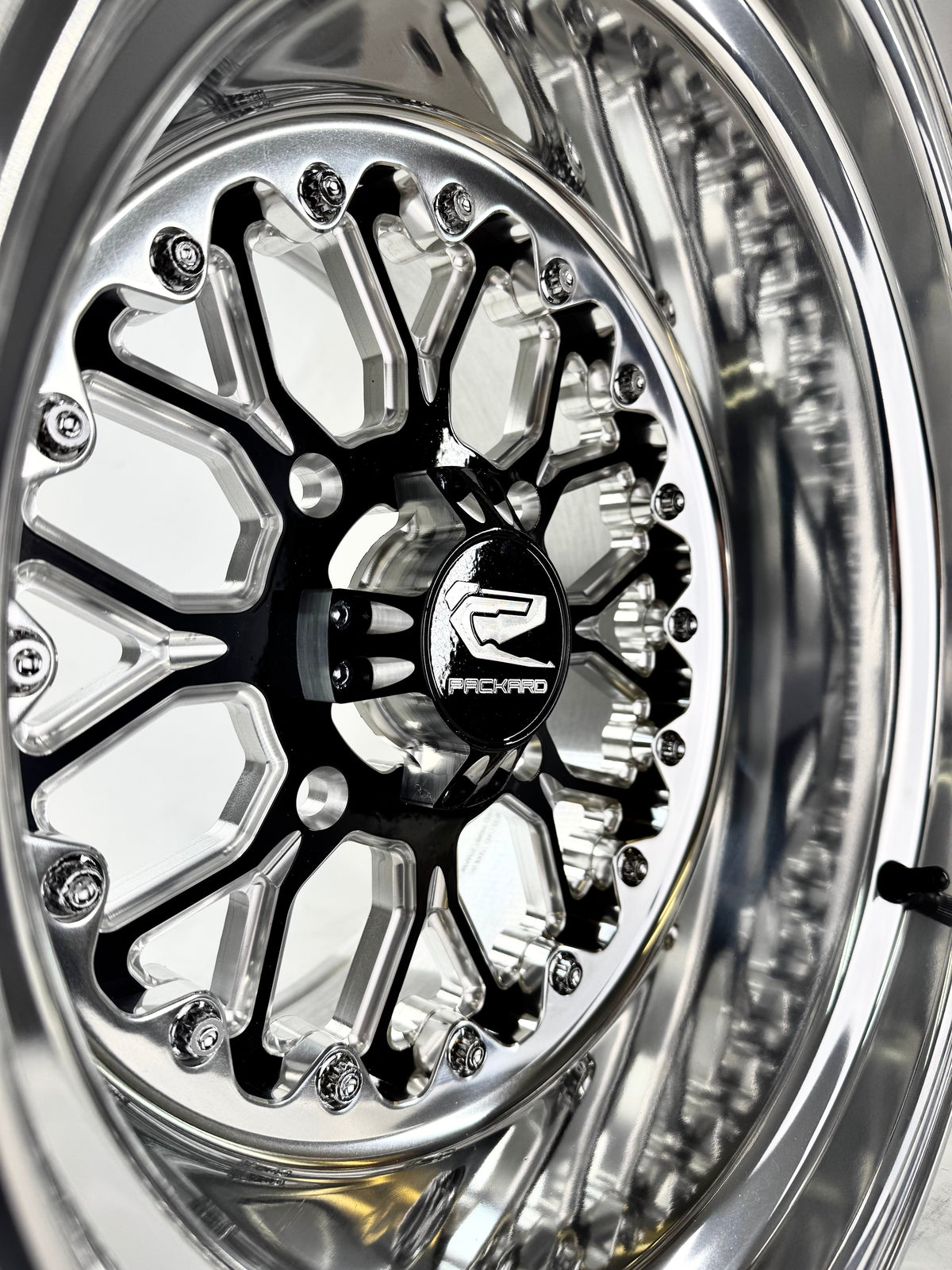 Wishbone - FF Forged Polished Gloss Black-Wheels-Packard Performance-15x7 | 4x136-Black Market UTV
