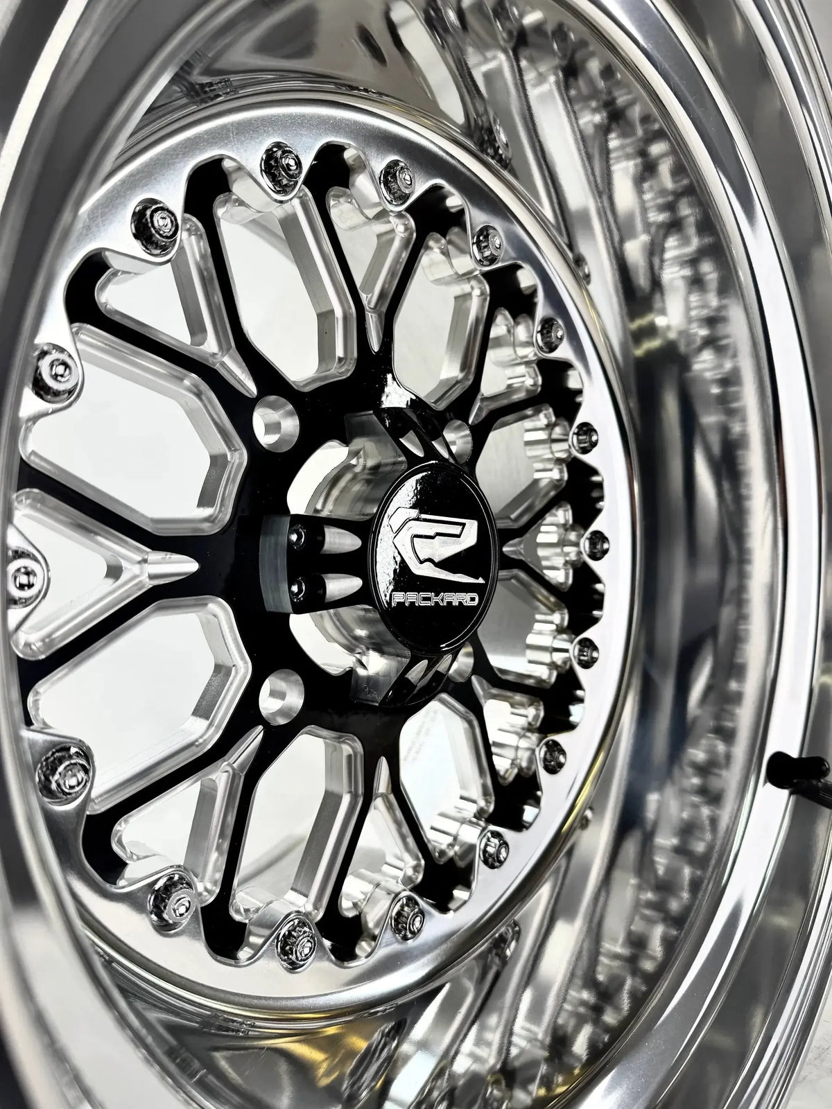 Wishbone - FF Forged Polished Gloss Black-Wheels-Packard Performance-15x7 | 4x136-Black Market UTV