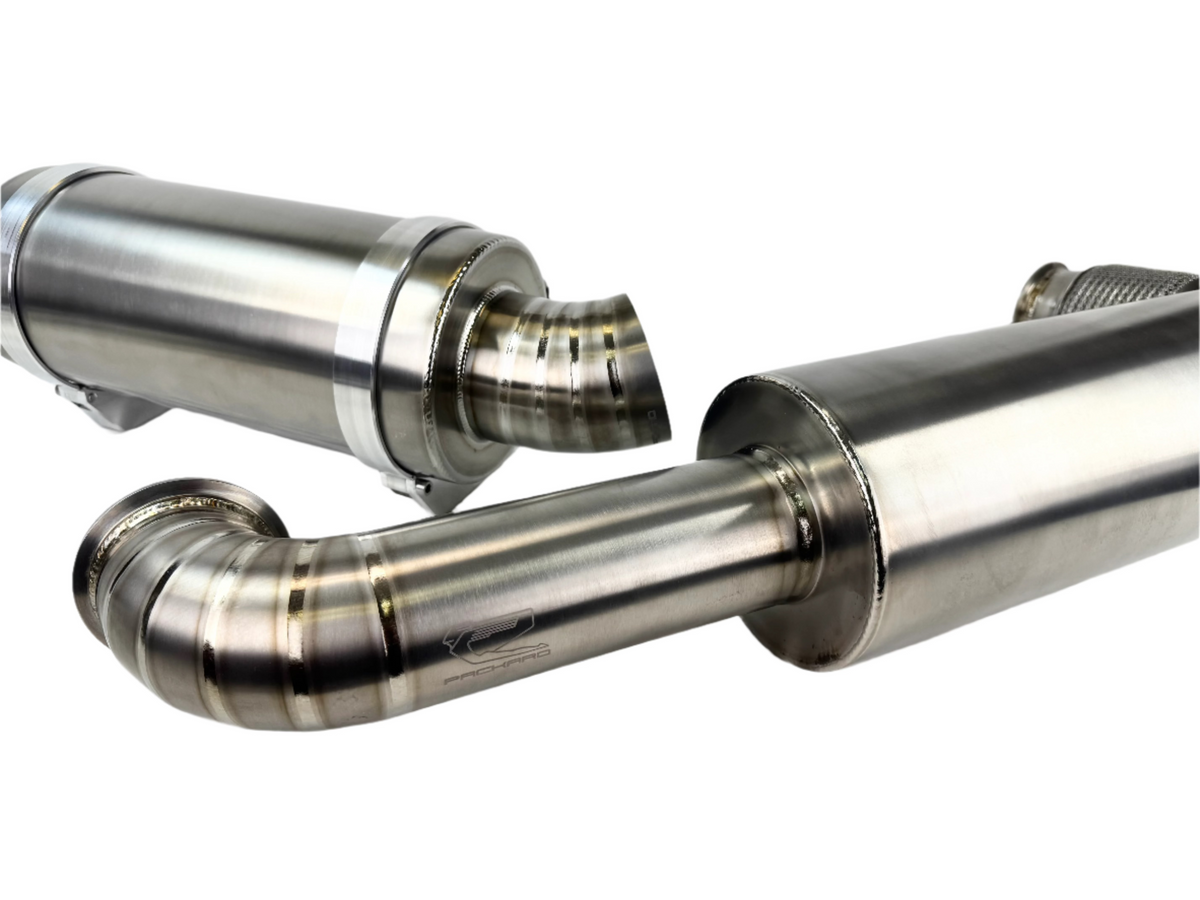 Packard Performance 3" Titanium Turbo Back Exhaust (Dual Muffler) for Can-Am X3-Performance-Packard Performance Dealer-Black Market UTV