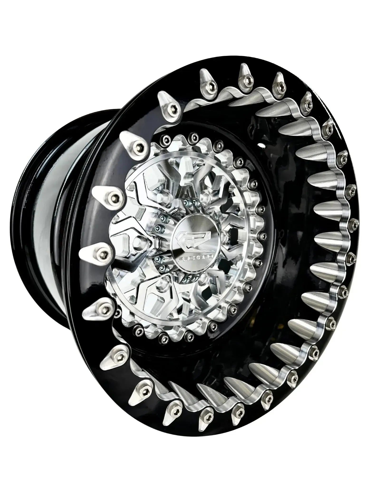 Apollo - FF Forged Beadlock - Silver Maverick R 6x139.7-Wheels-Packard Performance-15x7 | 6X139.7-V.1-Yes-Black Market UTV