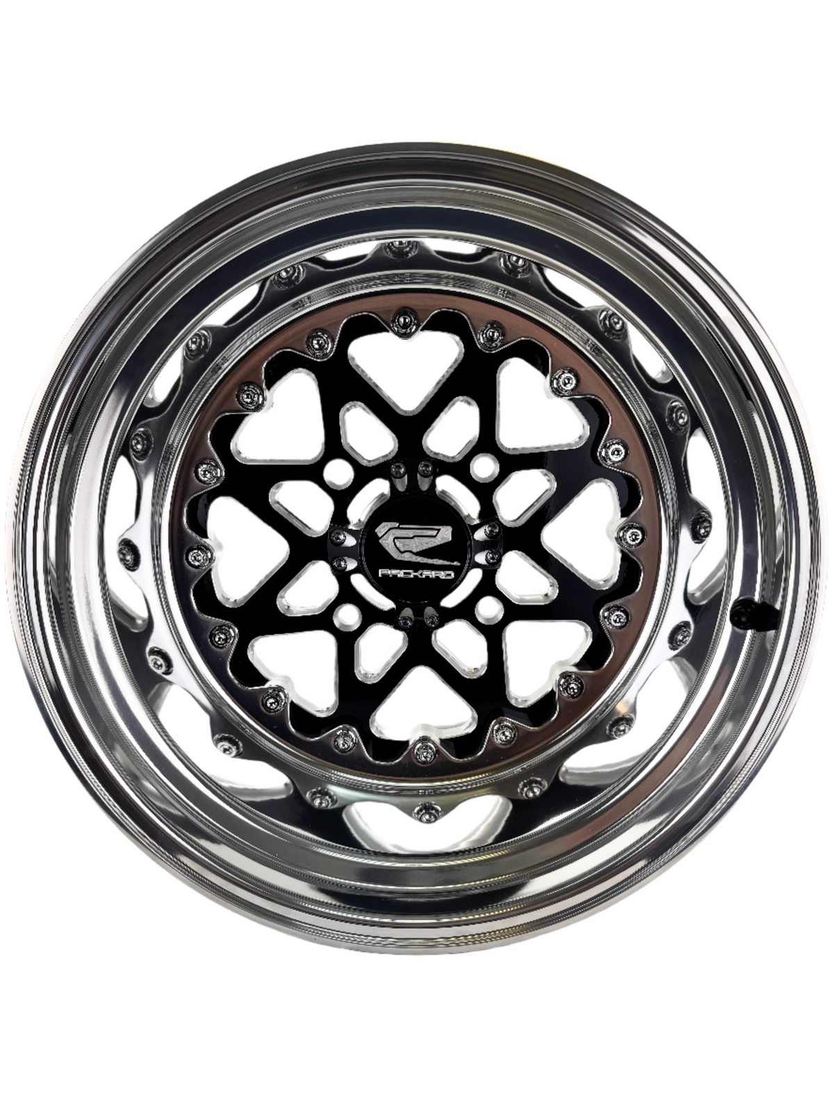 V2 - FF Forged Polished Gloss Black-Wheels-Packard Performance Dealer-15x7 | 4x136-Black Market UTV