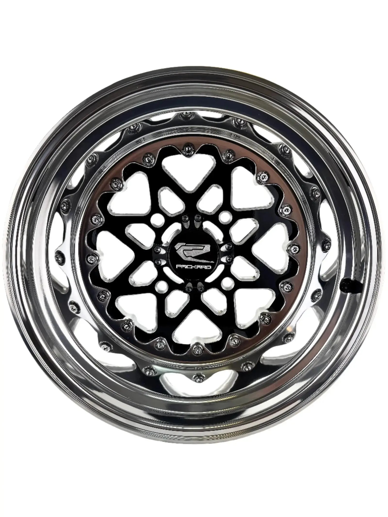V2 - FF Forged Polished Gloss Black-Wheels-Packard Performance-15x7 | 4x136-Black Market UTV