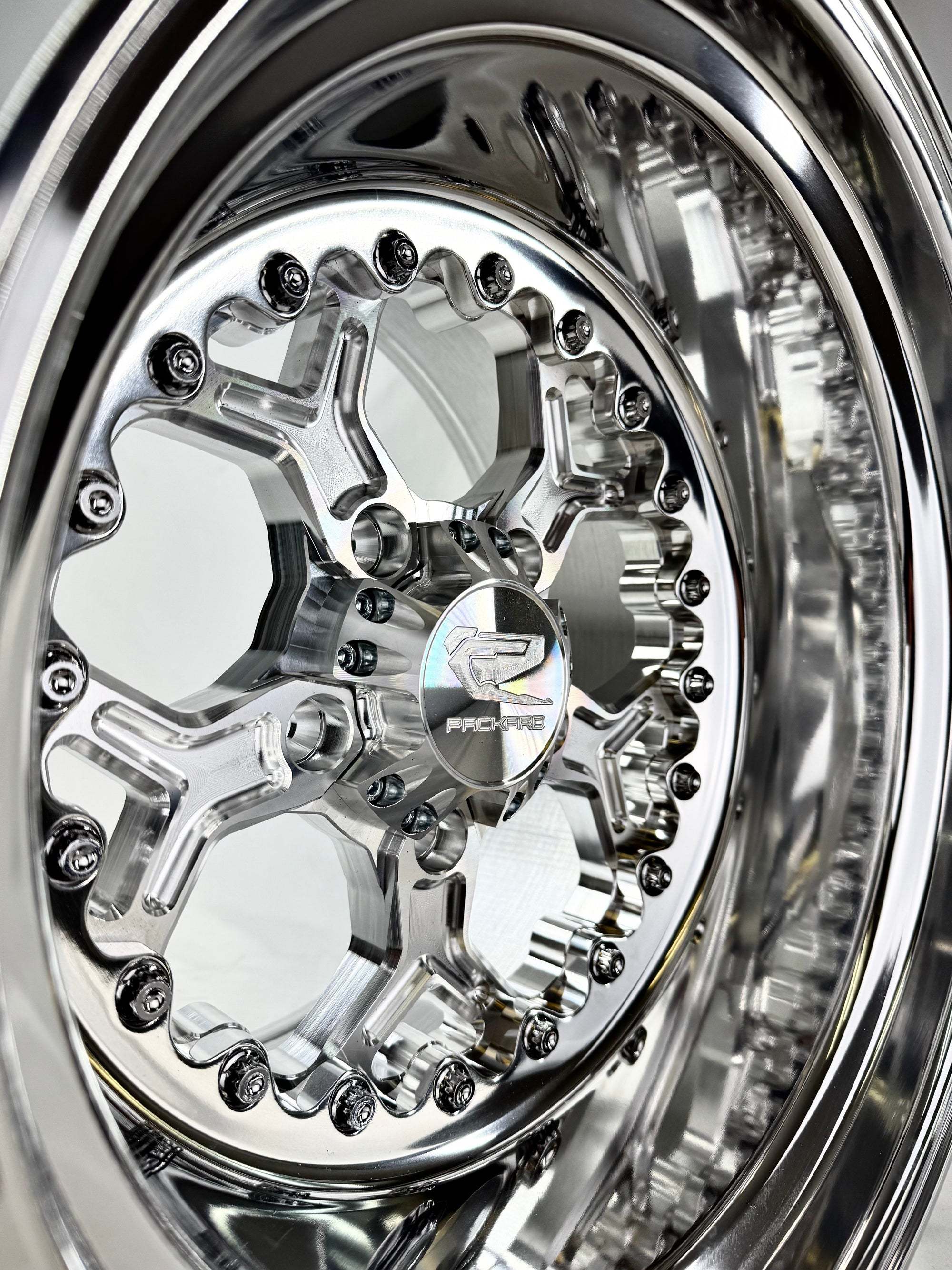 Pro 5 - FF Forged Polished Silver RZR PRO R 5X4.5-Wheels-Packard Performance-15x7 | 5X4.5-No-Black Market UTV