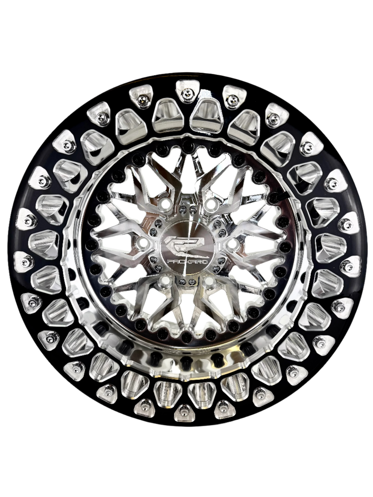 Impact - FF Forged Polished Beadlock - Silver Maverick R 6x139.7-Wheels-Packard Performance Dealer-15x7 | 6x139.7-V.1-No-Black Market UTV