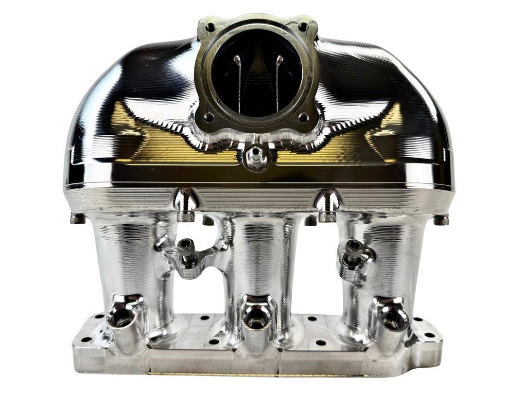 PACKARD PERFORMANCE BILLET INTAKE PLENUM FOR CAN-AM X3-Intake Plenum-Packard Performance-W/Out BOV Port-2017-2019-Silver-Black Market UTV