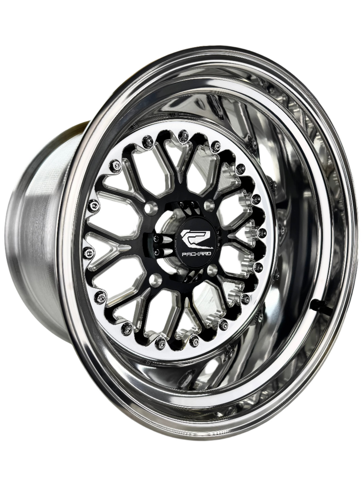Wishbone - FF Forged Polished Gloss Black-Wheels-Packard Performance Dealer-15x7 | 4x136-Black Market UTV