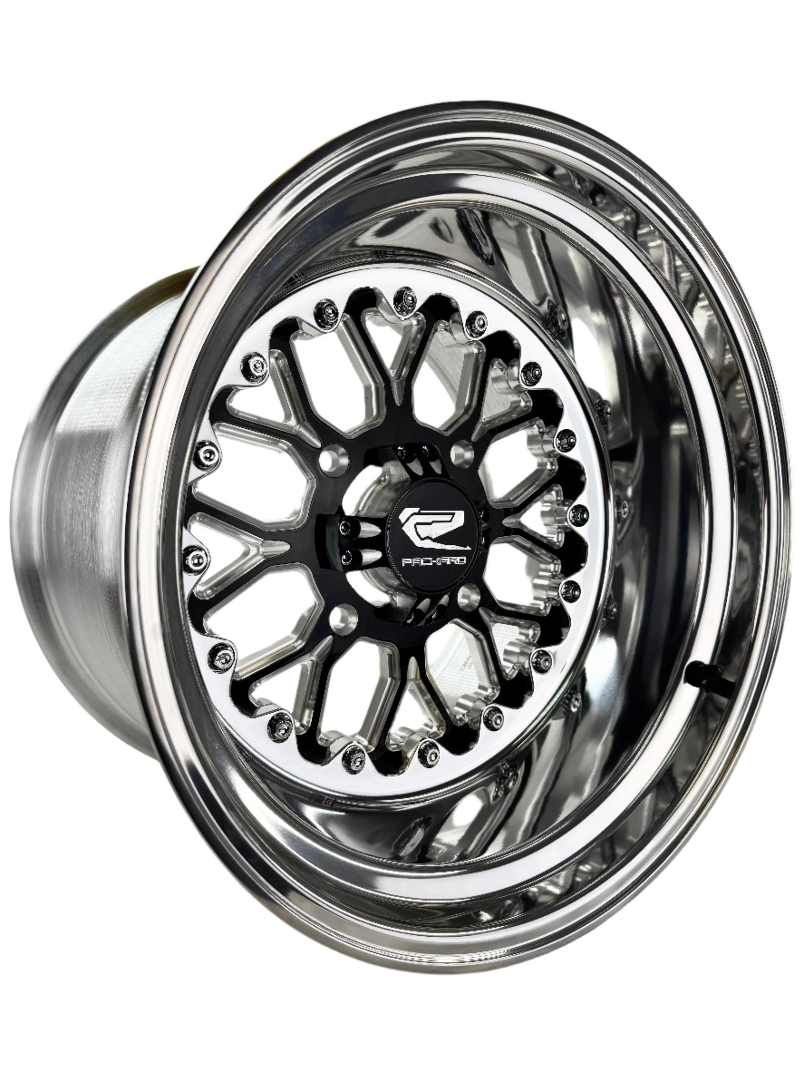 Wishbone - FF Forged Polished Gloss Black-Wheels-Packard Performance Dealer-15x7 | 4x136-Black Market UTV