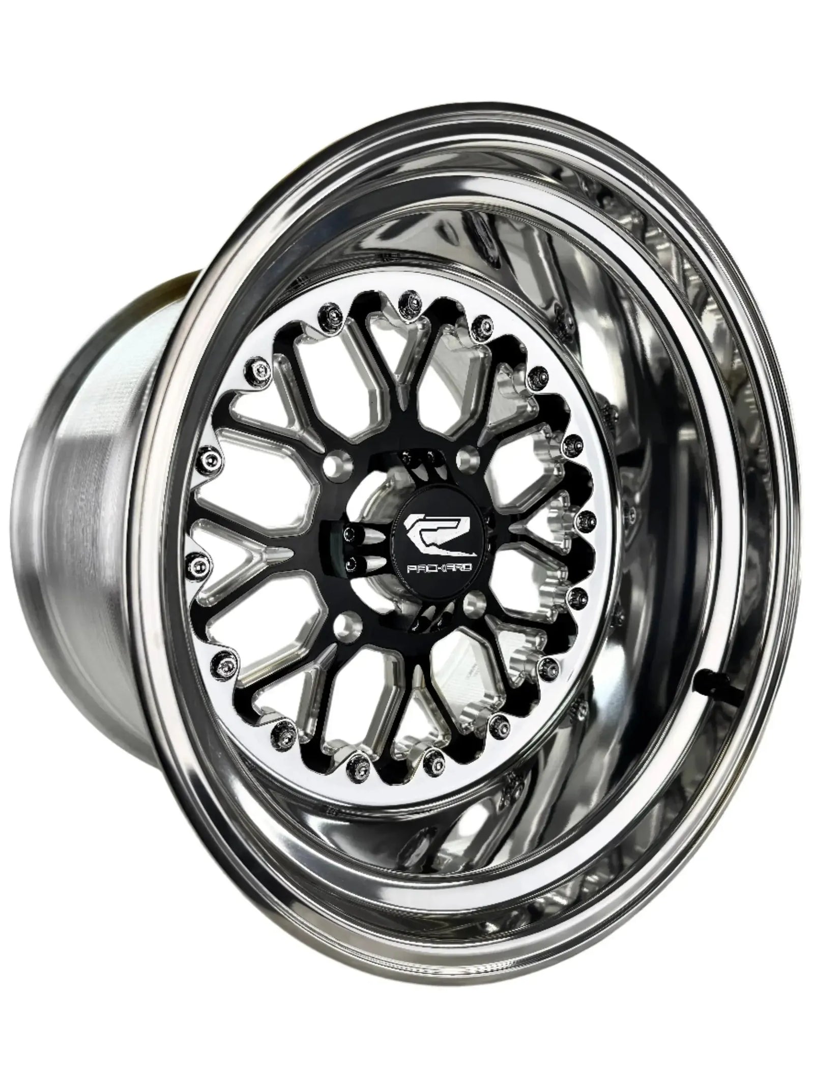 Wishbone - FF Forged Polished Gloss Black-Wheels-Packard Performance-15x7 | 4x136-Black Market UTV