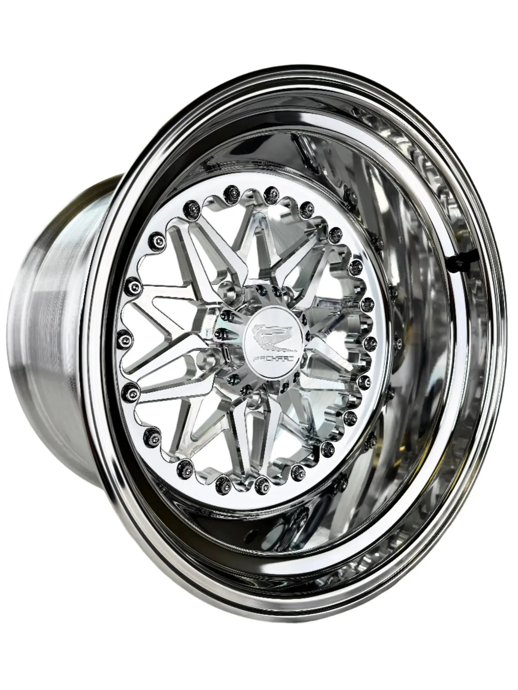 Impact 2.0 - FF Forged Polished Silver RZR PRO R 5X4.5-Wheels-Packard Performance-15x7 | 5X4.5-No-Black Market UTV