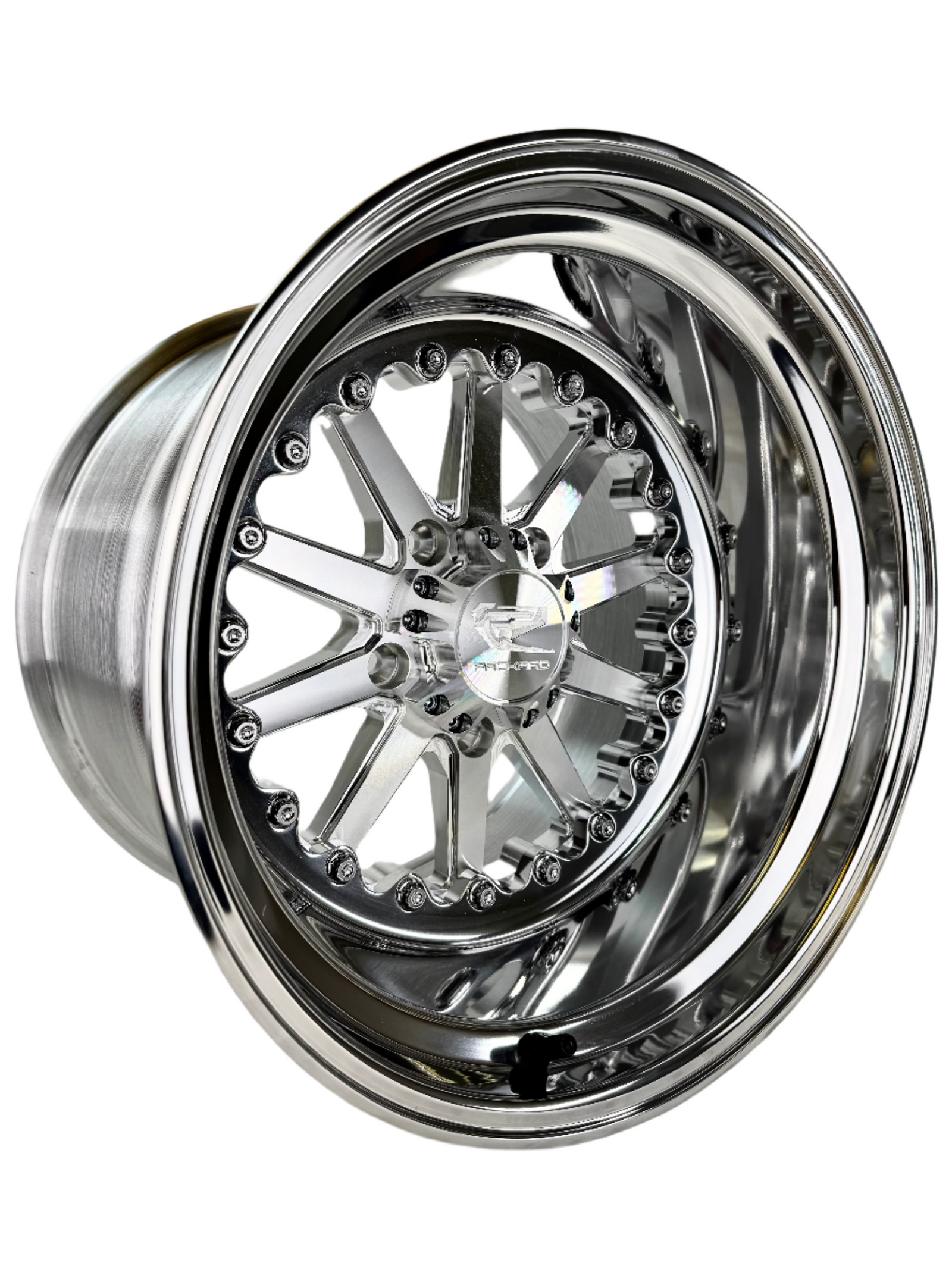 Element - FF Forged Polished Silver RZR PRO R 5X4.5-Wheels-Packard Performance Dealer-15x7 | 5X4.5-No-Black Market UTV