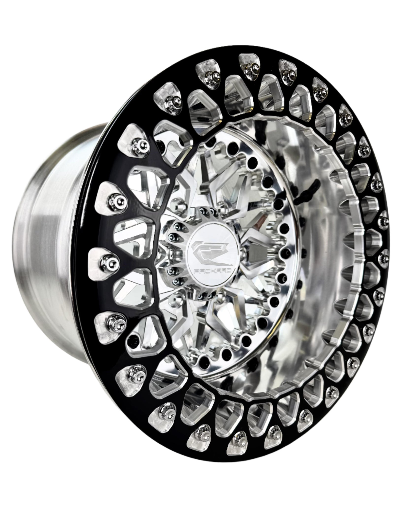 Impact - FF Forged Polished Beadlock - Silver Maverick R 6x139.7-Wheels-Packard Performance Dealer-15x7 | 6x139.7-Contrast Machined V.1-No-Black Market UTV