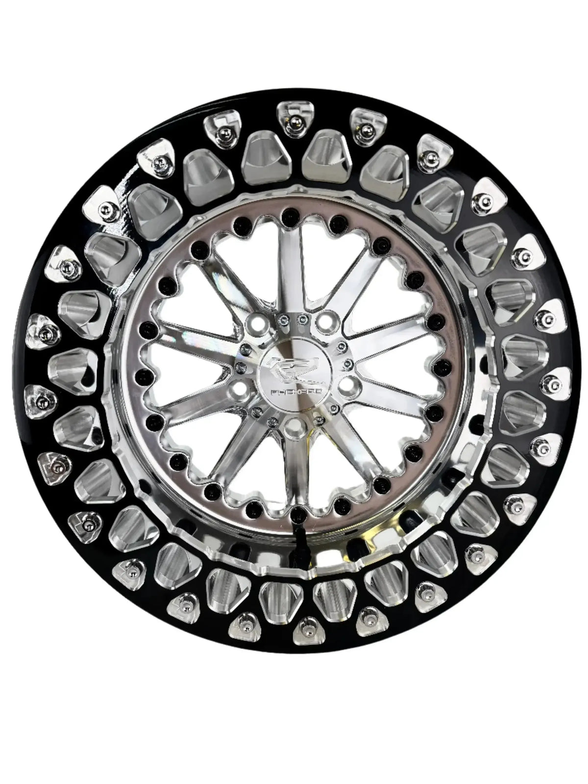 Element - FF Forged Polished Beadlock - Silver RZR Pro R 5x4.5-Wheels-Packard Performance-15x7 | 5X4.5-V.1-No-Black Market UTV