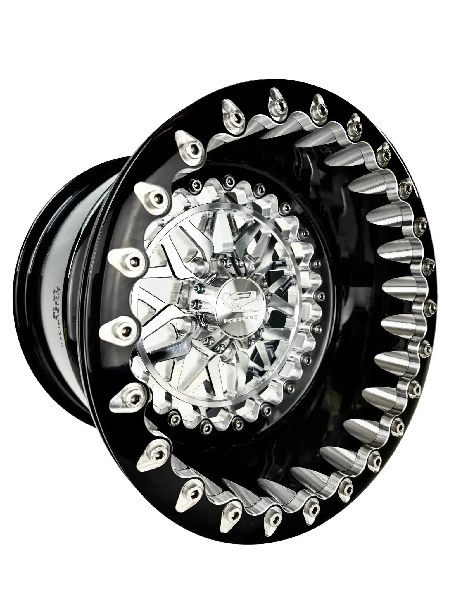 Apollo - FF Forged Beadlock - Silver RZR Pro R 5x4.5-Wheels-Packard Performance-15x7 | 5X4.5-V.3-Yes-Black Market UTV