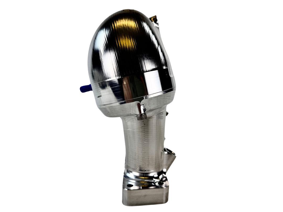 PACKARD PERFORMANCE BILLET INTAKE PLENUM FOR CAN-AM X3-Intake Plenum-Packard Performance-W/Out BOV Port-2017-2019-Silver-Black Market UTV