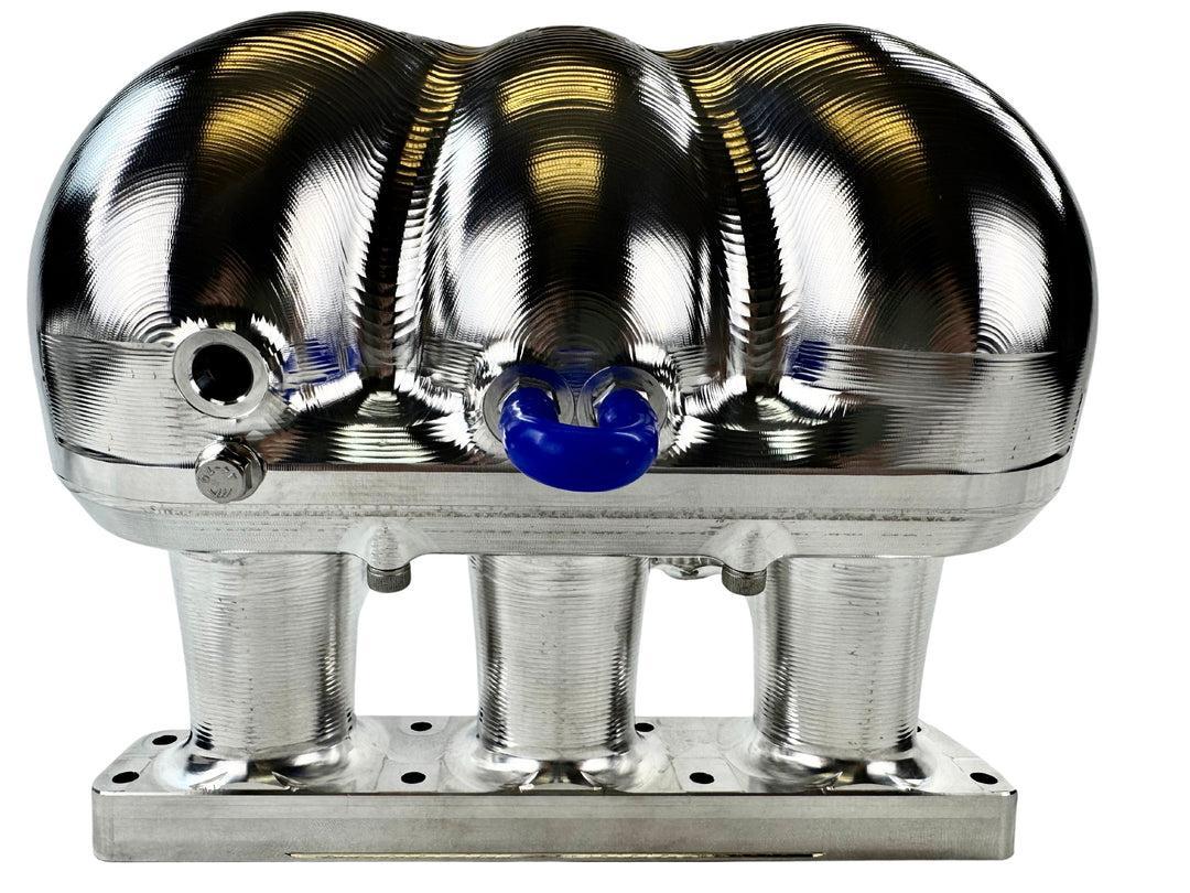 PACKARD PERFORMANCE BILLET INTAKE PLENUM FOR CAN-AM X3-Intake Plenum-Packard Performance-W/Out BOV Port-2017-2019-Silver-Black Market UTV