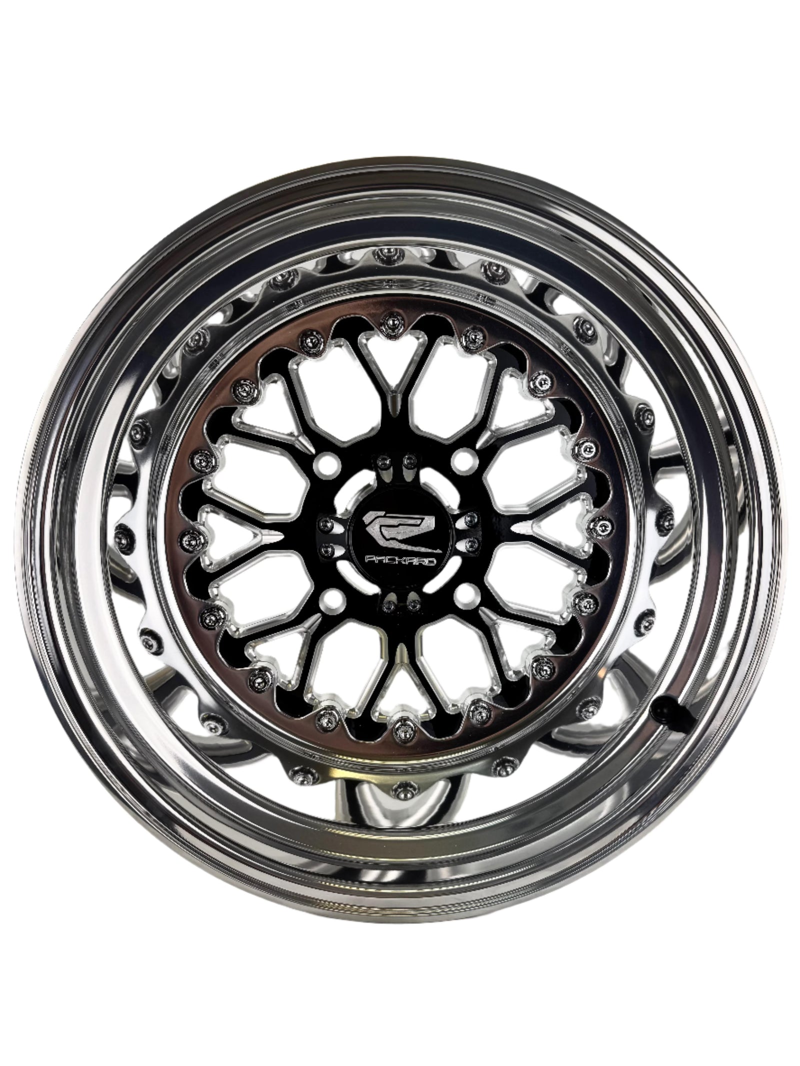 Wishbone - FF Forged Polished Gloss Black-Wheels-Packard Performance Dealer-15x7 | 4x136-Black Market UTV