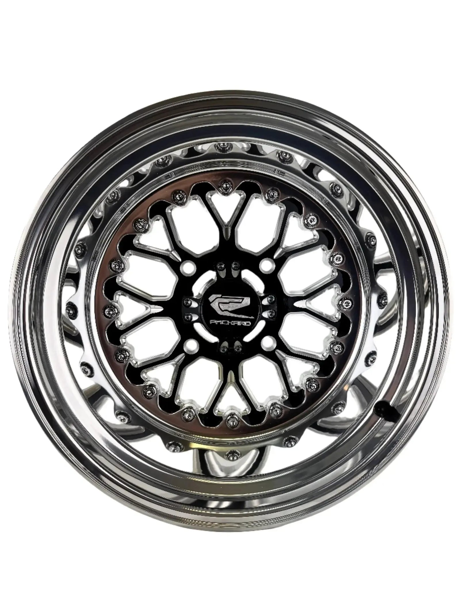 Wishbone - FF Forged Polished Gloss Black-Wheels-Packard Performance-15x7 | 4x136-Black Market UTV