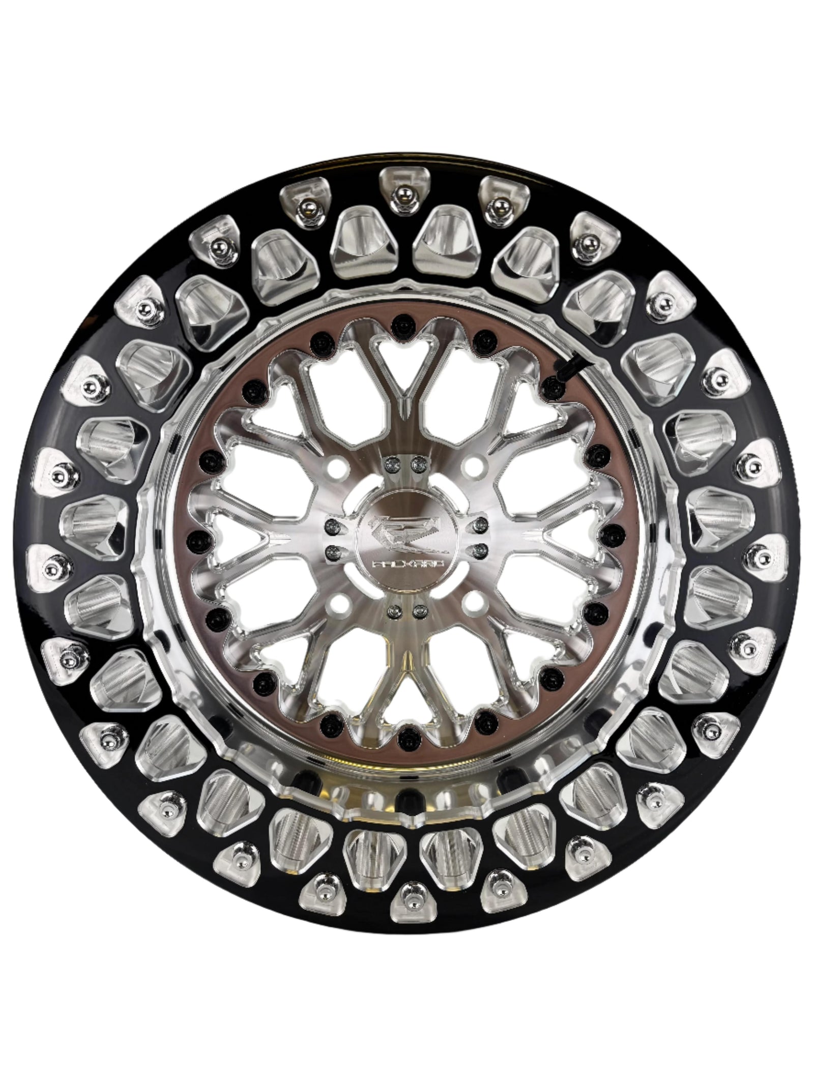 Wishbone - FF Forged Polished Beadlock - Silver-Wheels-Packard Performance Dealer-15x7 | 4x136-V.1-No-Black Market UTV