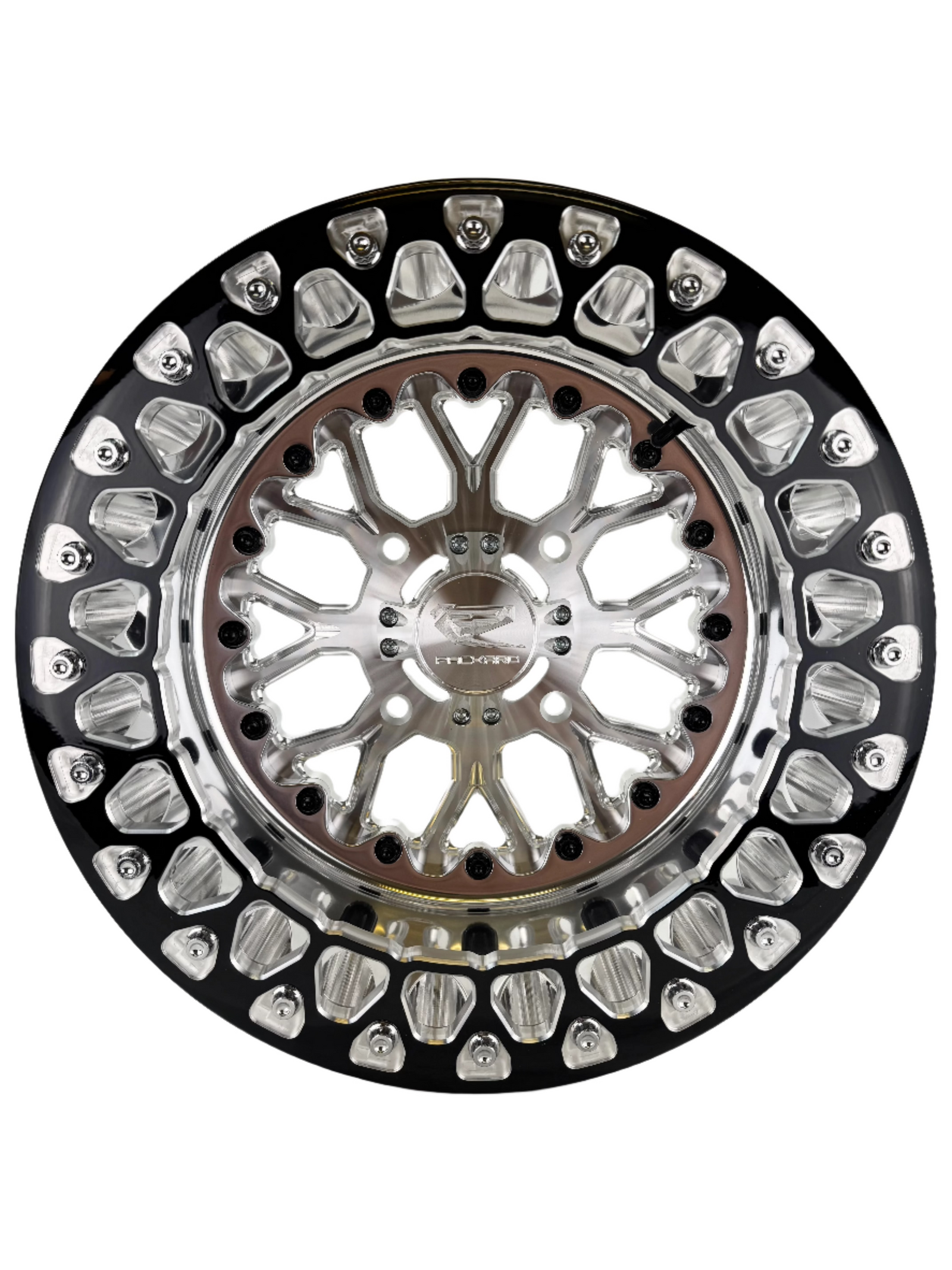 Wishbone - FF Forged Polished Beadlock - Silver-Wheels-Packard Performance Dealer-15x7 | 4x136-V.1-No-Black Market UTV